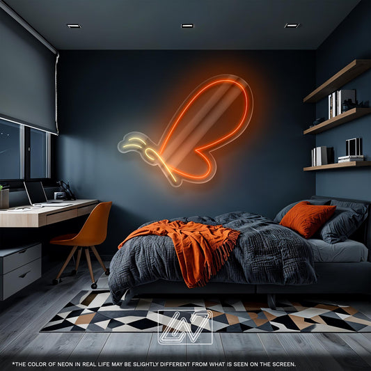 Butterfly LED Neon Sign Wall Light, Elegant Glowing Insect Decor for Bedroom, Living Room or Boho Space, Soft Aesthetic Wall Art