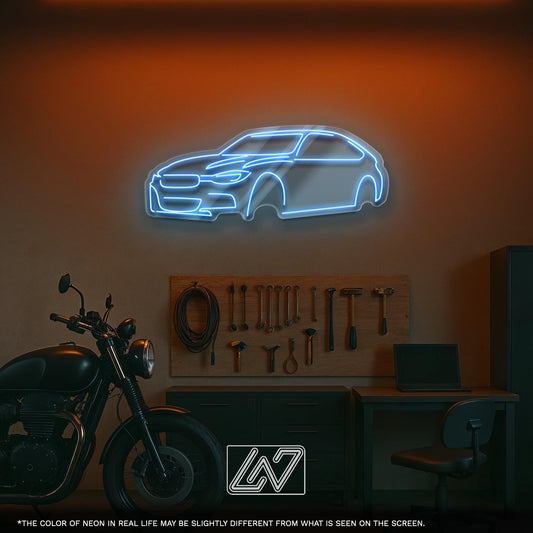 LED Neon Sign Car – Cool Wall Light for Garage, Boy Room or Auto Workshop, Perfect Gift for Car Lovers, Drivers and Street Racing Fans