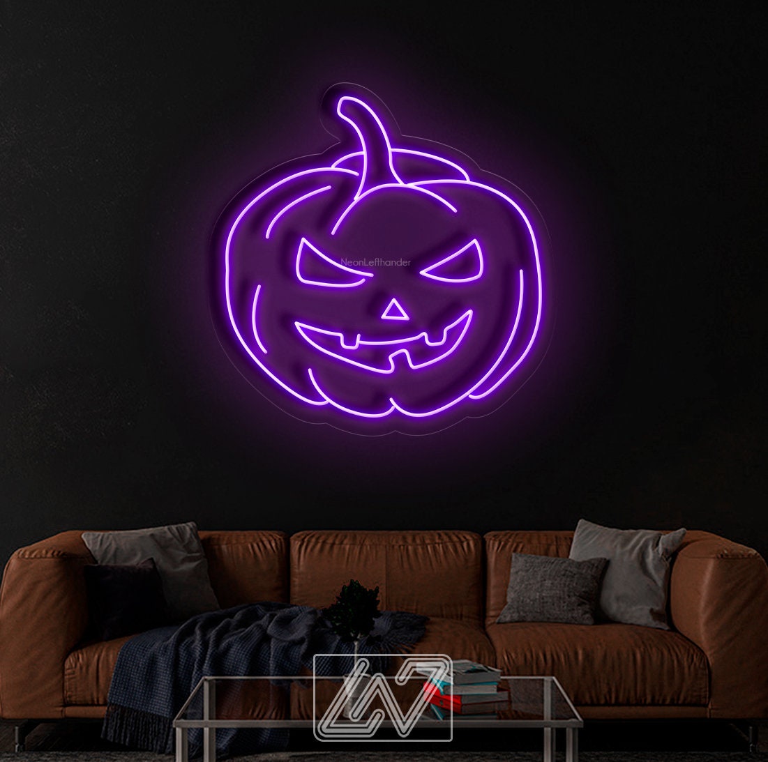 Halloween Pumpkin - LED Neon Sign, Spooky Halloween Led Decor, Scary Halloween, Halloween Light Decor, Custom Neon Sign