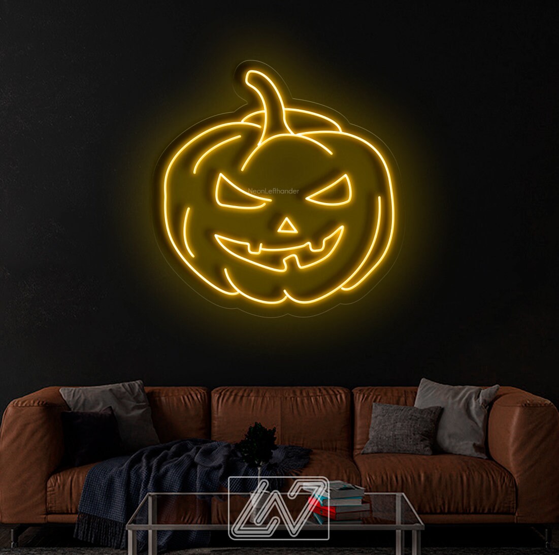Halloween Pumpkin - LED Neon Sign, Spooky Halloween Led Decor, Scary Halloween, Halloween Light Decor, Custom Neon Sign
