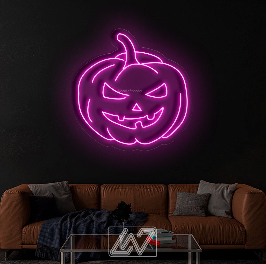 Halloween Pumpkin - LED Neon Sign, Spooky Halloween Led Decor, Scary Halloween, Halloween Light Decor, Custom Neon Sign