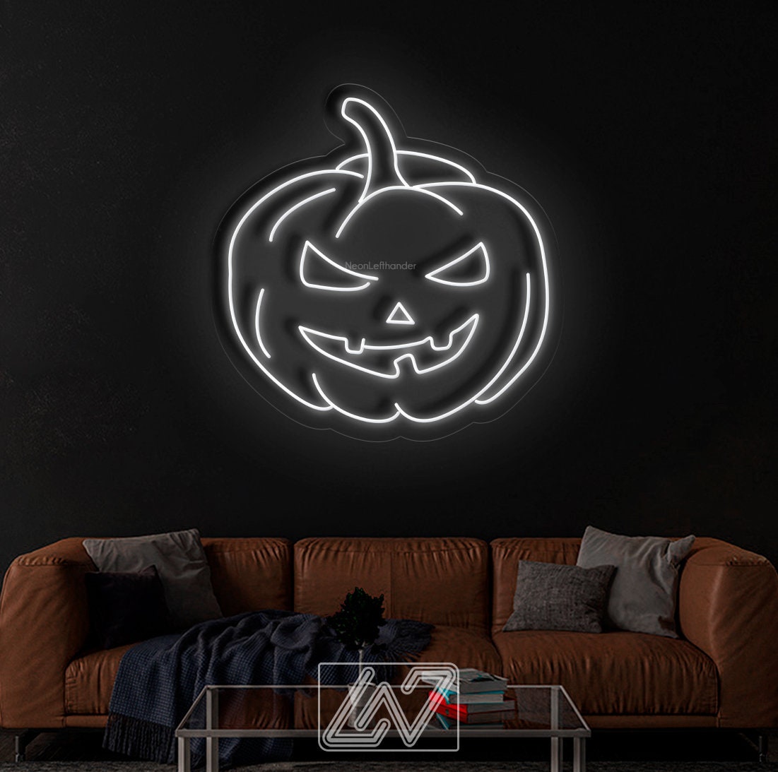 Halloween Pumpkin - LED Neon Sign, Spooky Halloween Led Decor, Scary Halloween, Halloween Light Decor, Custom Neon Sign