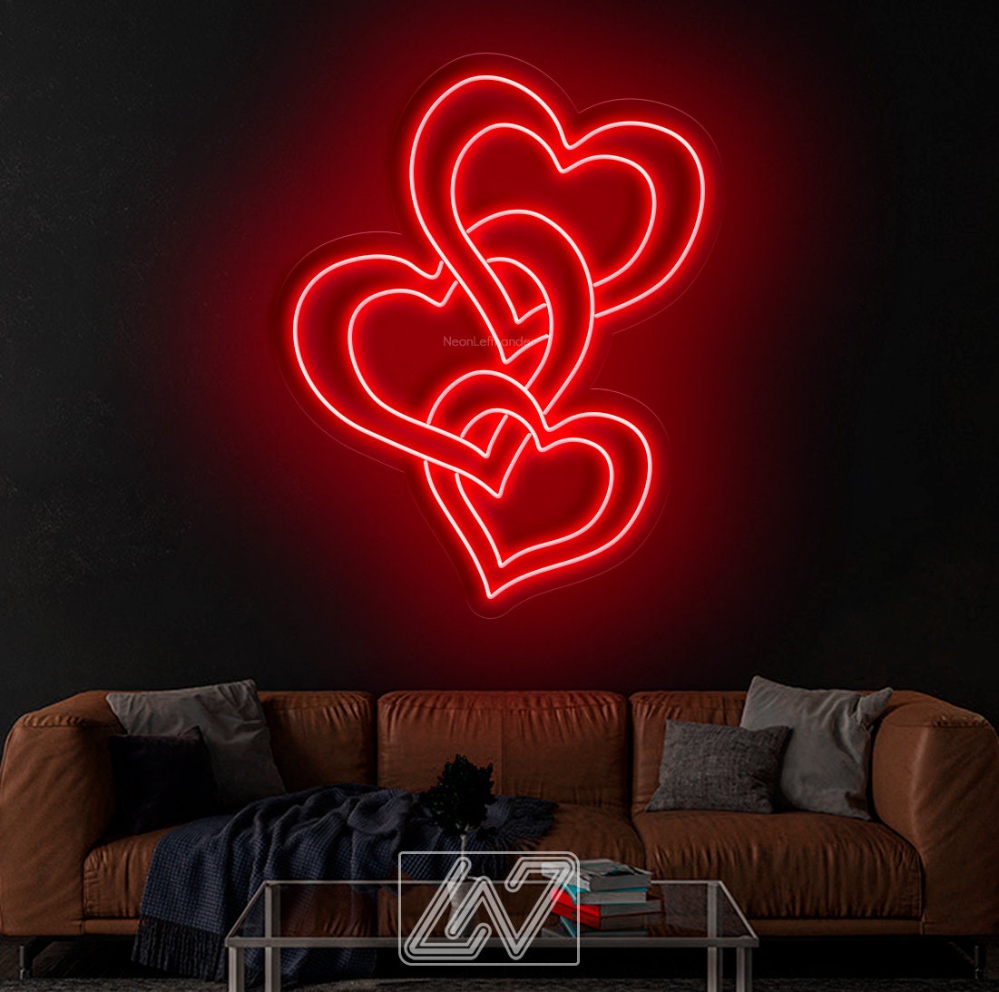 Heart Valentine Gift Personalized, Neon sign, Custom Neon Sign |Personalized Gifts | LED Neon | Wall Decor
