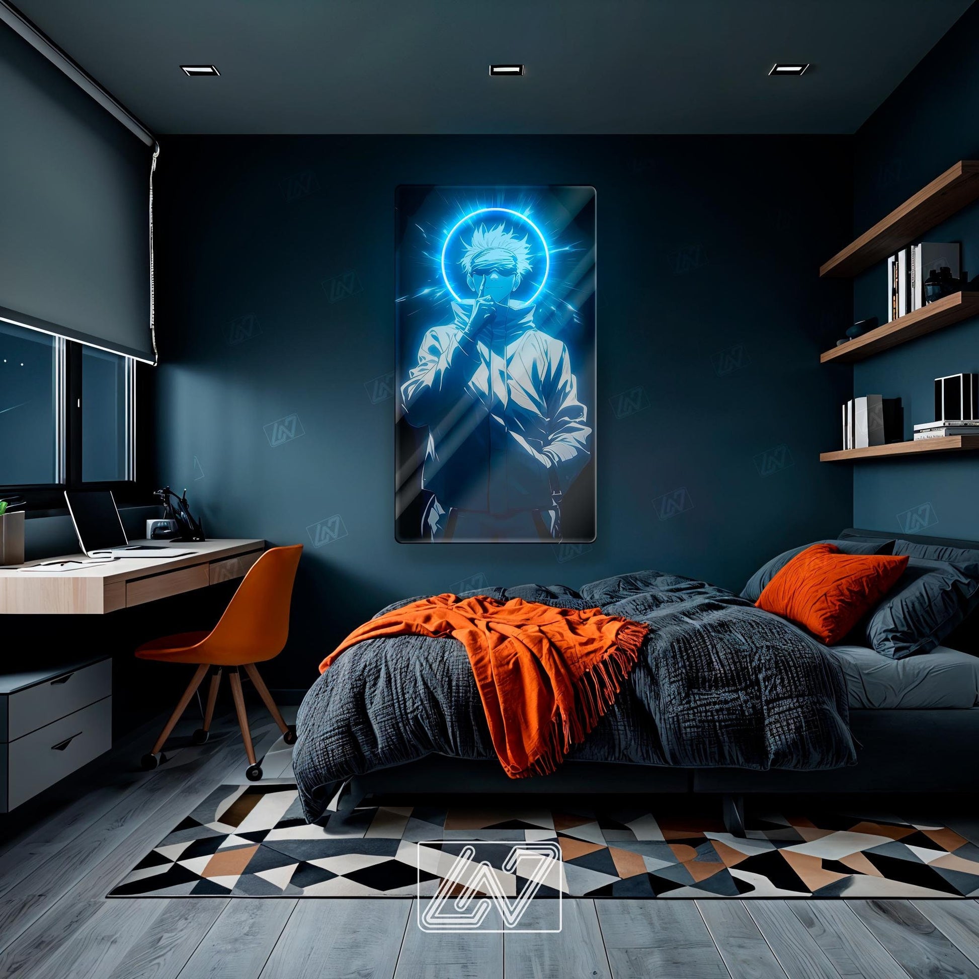 Anime Character - LED Neon Anime Sign with UV Print, Cartoon Character, Game Room Light, Personalized Gifts, Japanese Neon Sign