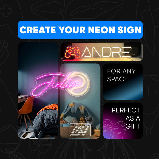 Tennis Name Neon Sign, Nursery Decor, Personalized Neon Sign, Personalized Name Neon Sign, Name Neon Sign, Kids Name Sign, Rugby Gift