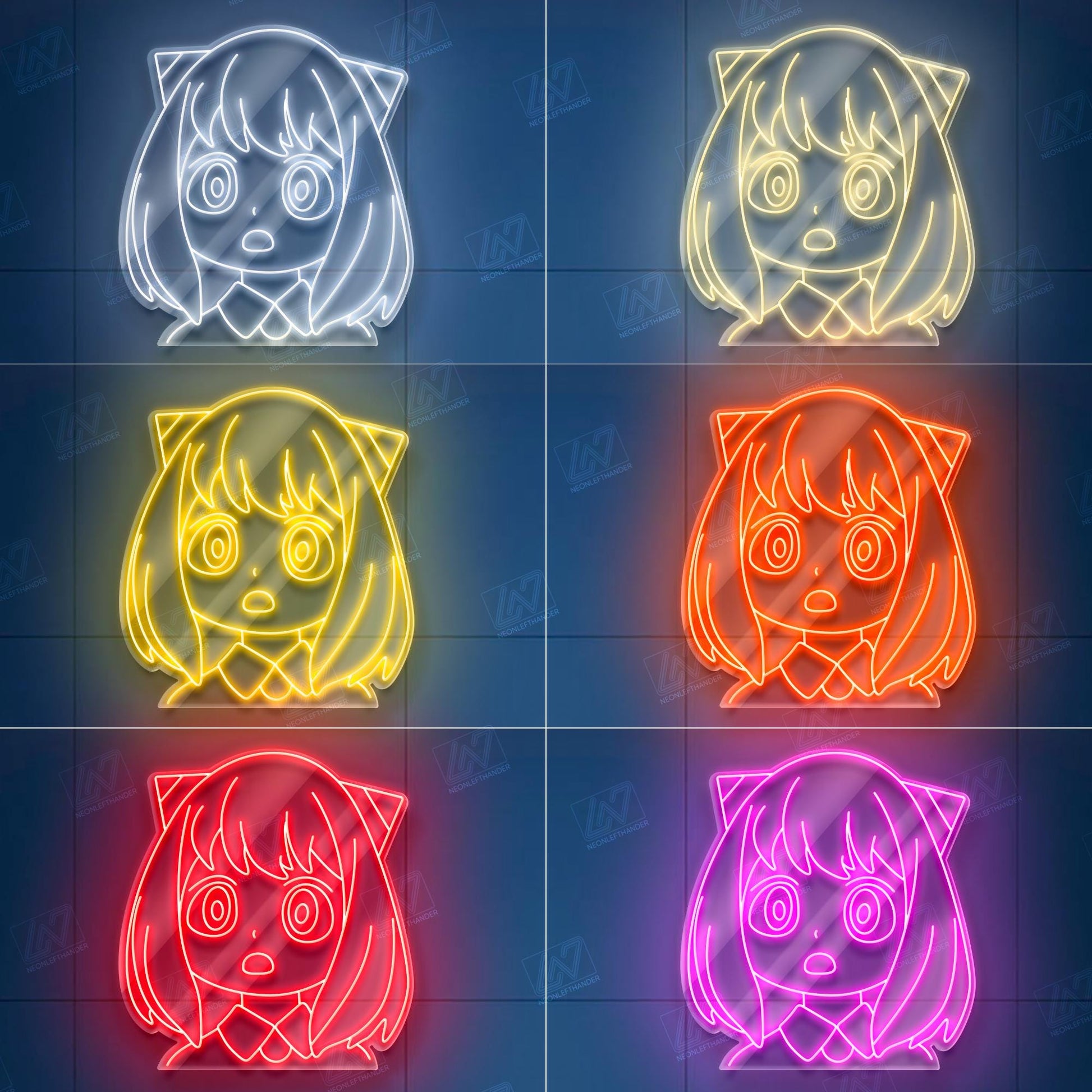 Anime Character - LED Neon Anime Sign, Cartoon Character, Game Room Light, Personalized Gifts, Japanese Neon Sign