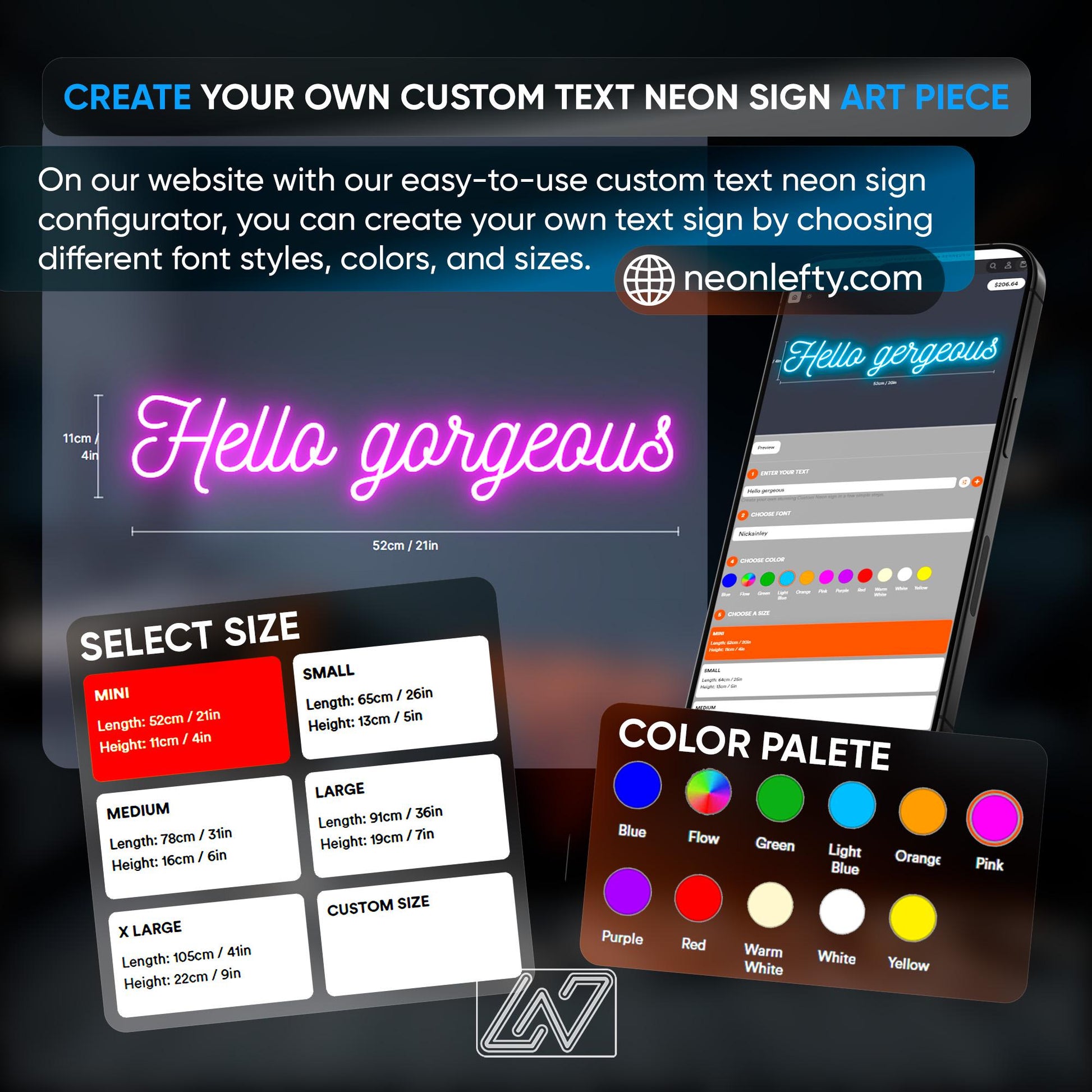 Microphone - LED neon sign, studio mic design perfect for podcast rooms, music studios, content creator setups, modern vocal-themed decor