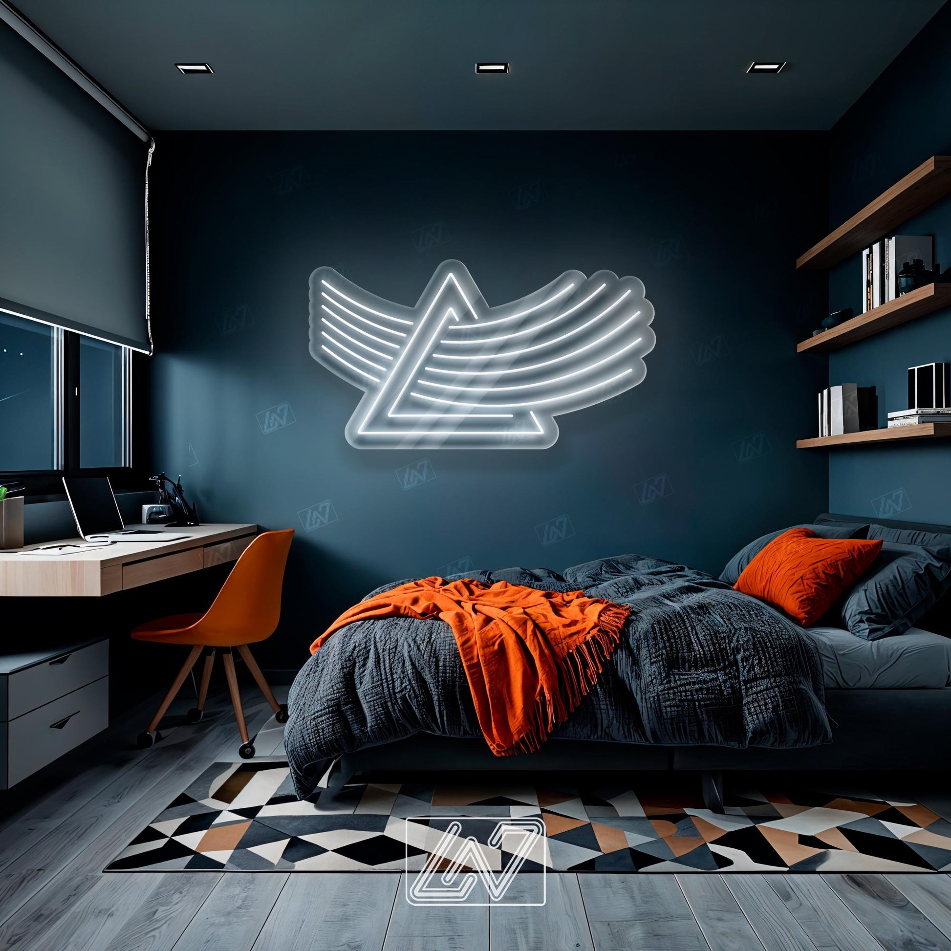 LGBT Rainbow Prism Neon Sign, Colorful LED Wall Light, Pink Floyd Inspired Decor, Gay Pride Room Sign, Vibrant Aesthetic Neon Art