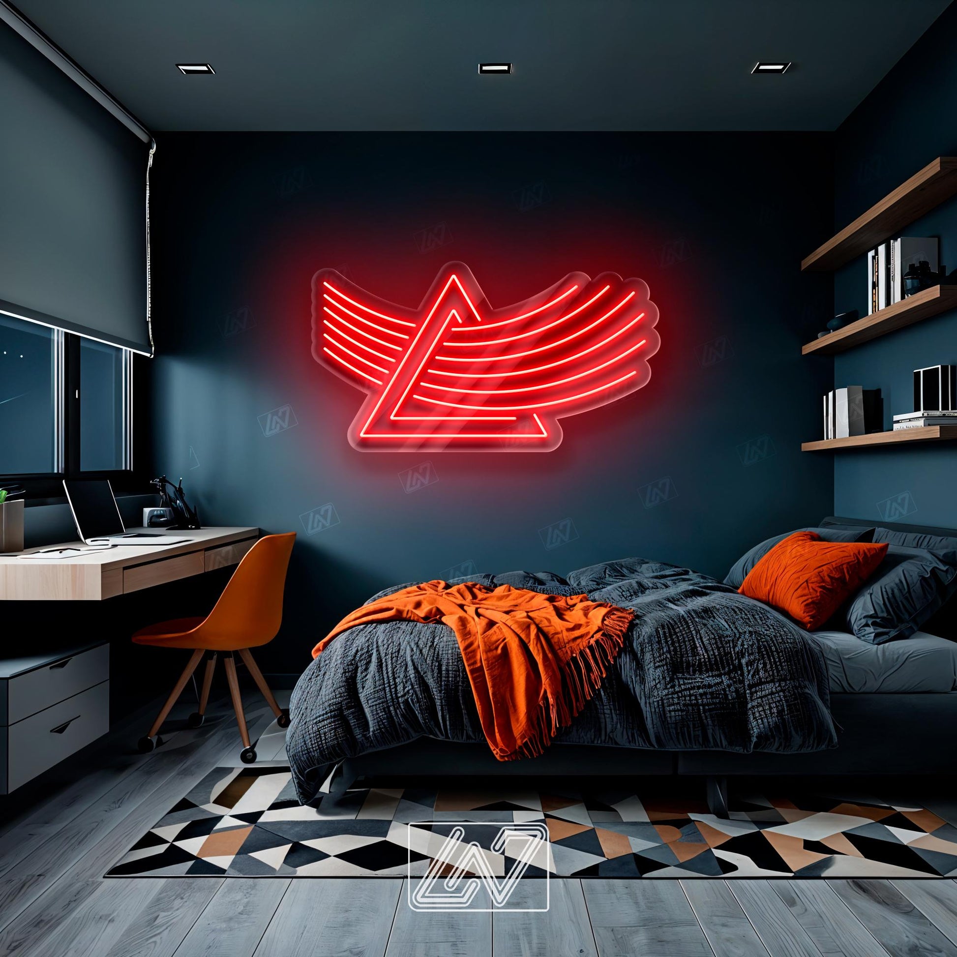 LGBT Rainbow Prism Neon Sign, Colorful LED Wall Light, Pink Floyd Inspired Decor, Gay Pride Room Sign, Vibrant Aesthetic Neon Art