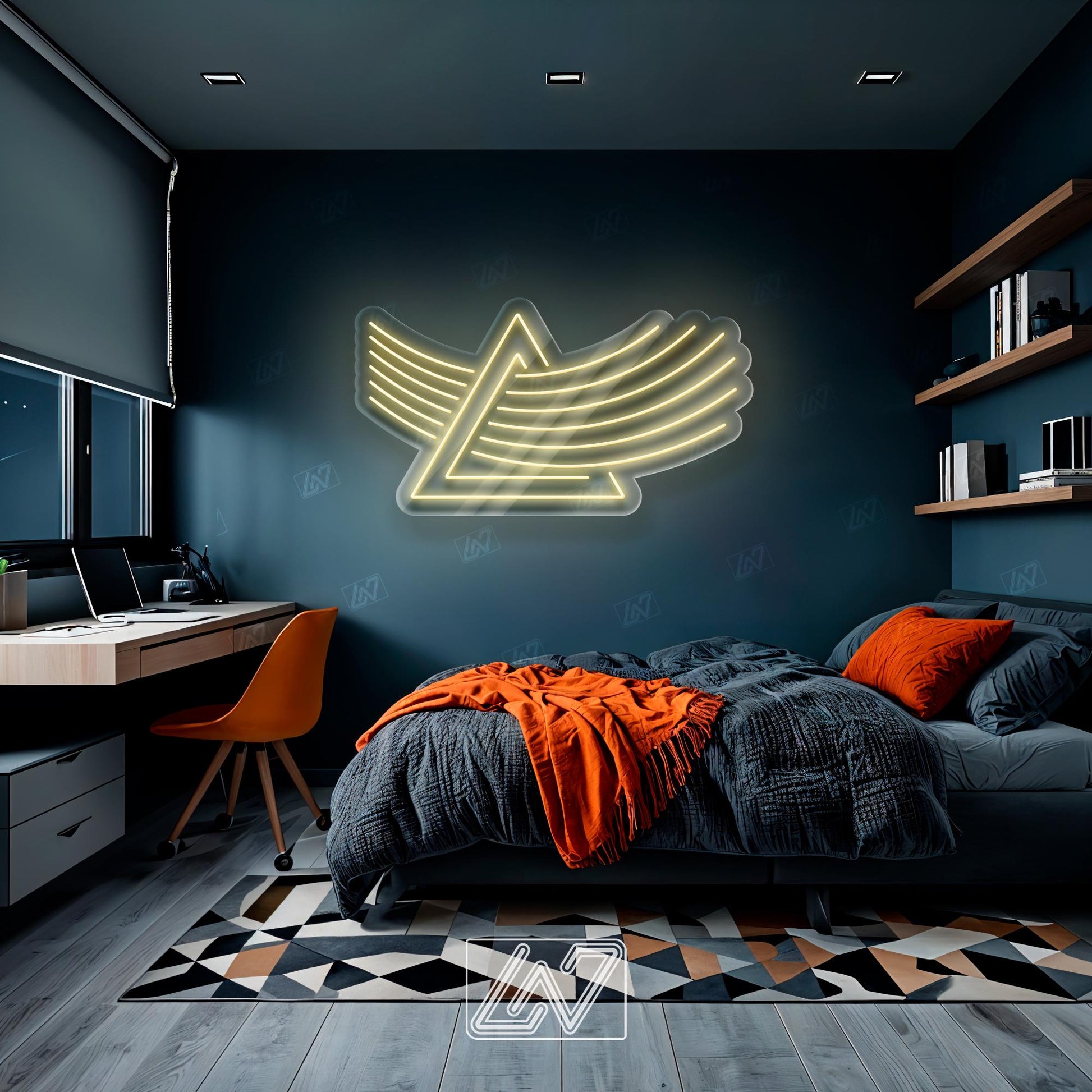 LGBT Rainbow Prism Neon Sign, Colorful LED Wall Light, Pink Floyd Inspired Decor, Gay Pride Room Sign, Vibrant Aesthetic Neon Art