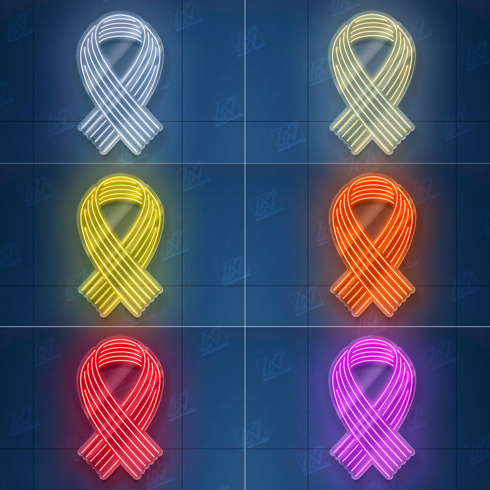 Rainbow Ribbon Neon Sign, LGBTQ Pride LED Light, Colorful Awareness Ribbon Wall Decor, Equality Symbol Neon Art, Pride Room Aesthetic