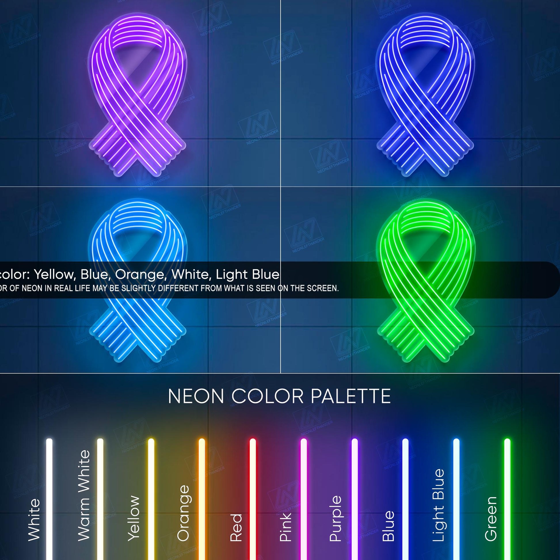 Rainbow Ribbon Neon Sign, LGBTQ Pride LED Light, Colorful Awareness Ribbon Wall Decor, Equality Symbol Neon Art, Pride Room Aesthetic