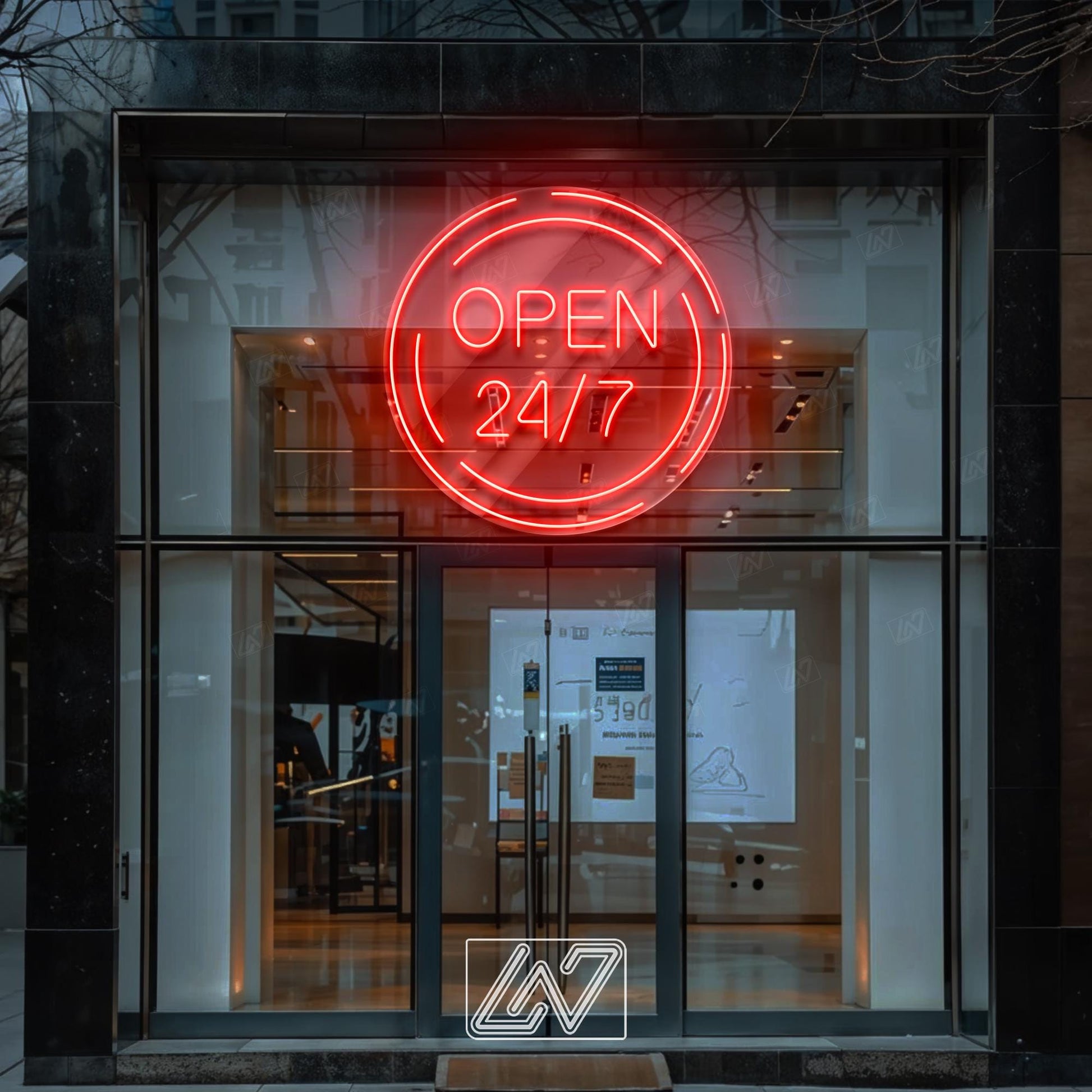 Open 24/7 Sign