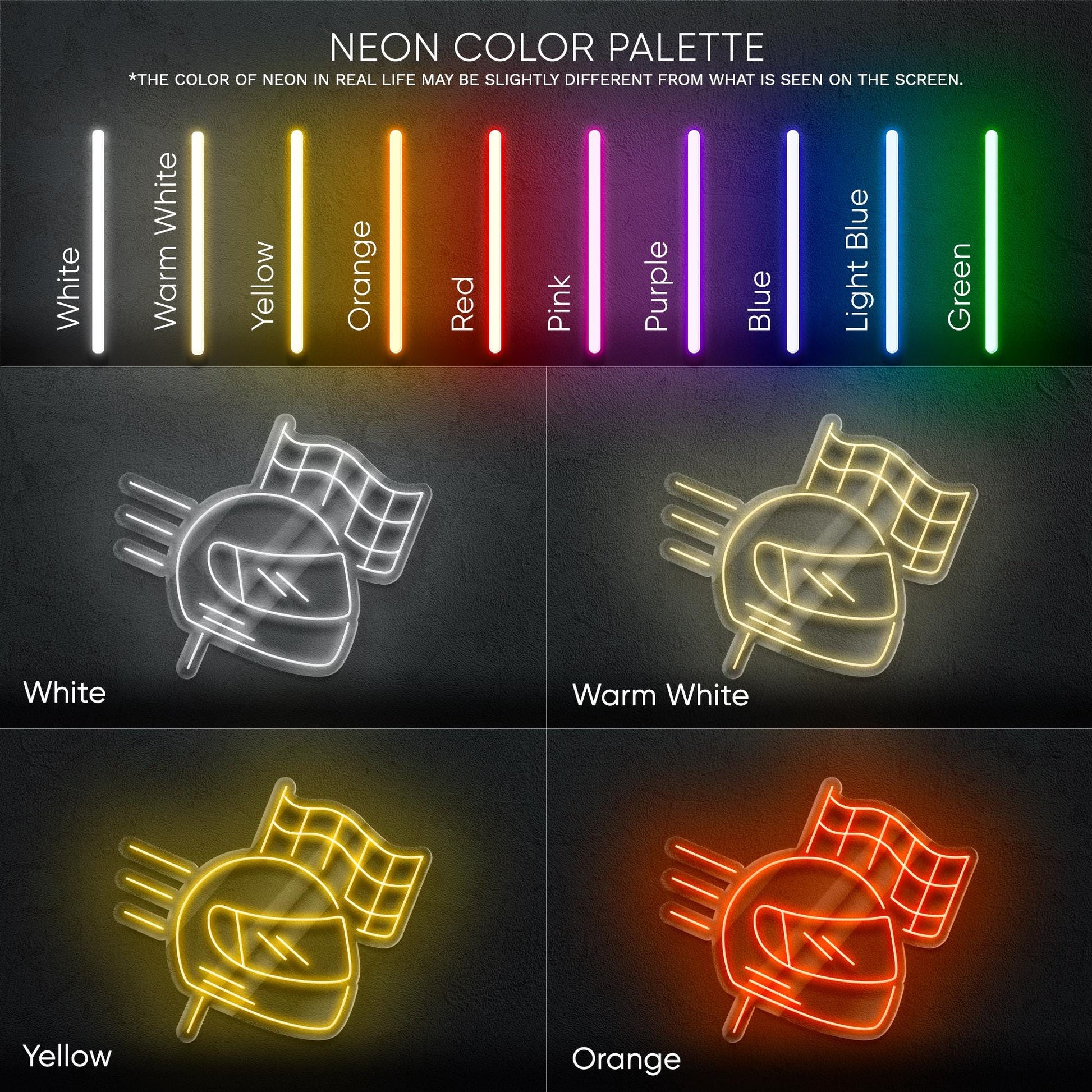 Helmet LED Neon Sign