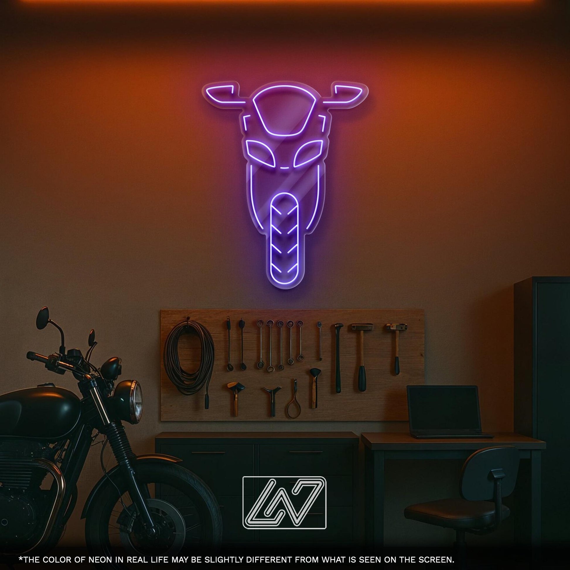 Motorbike LED Neon Sign