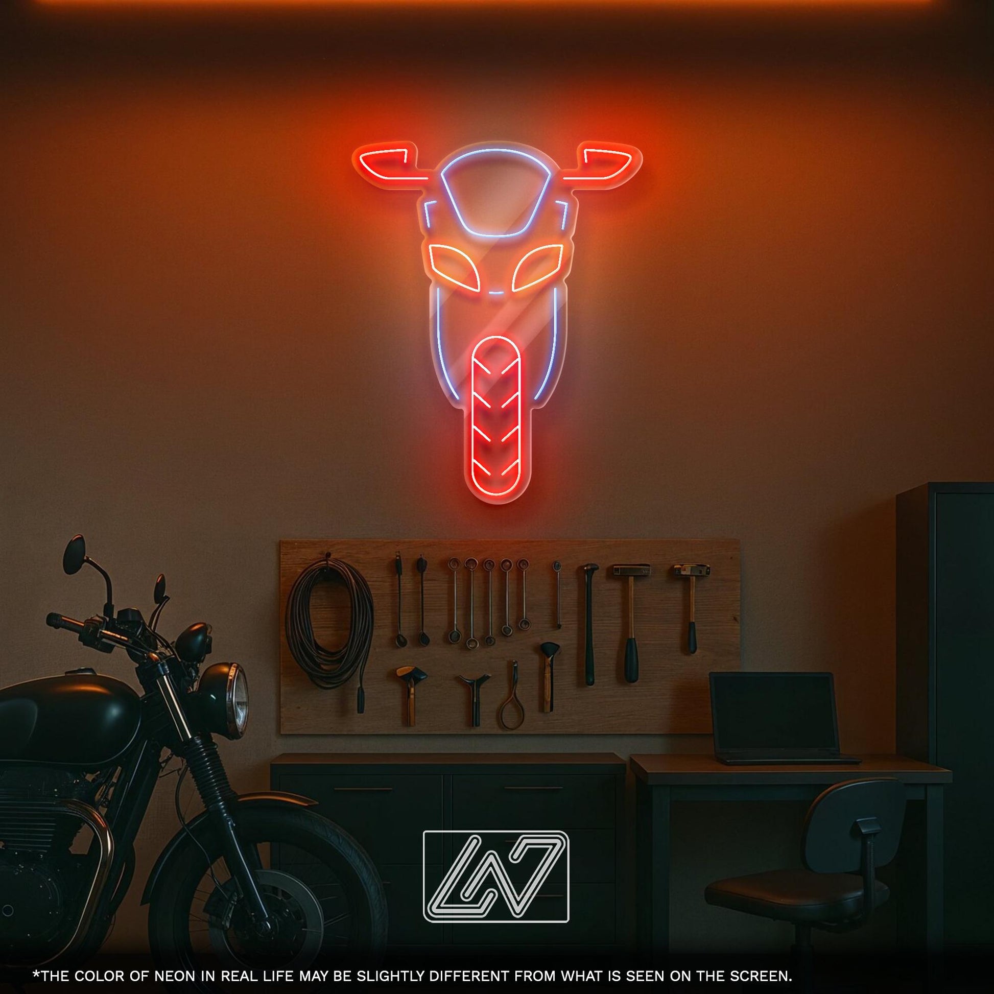 Motorbike LED Neon Sign