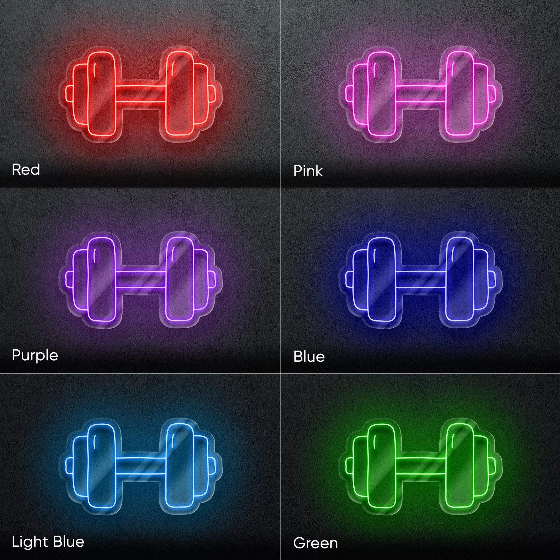 Dumbbell LED Neon Sign