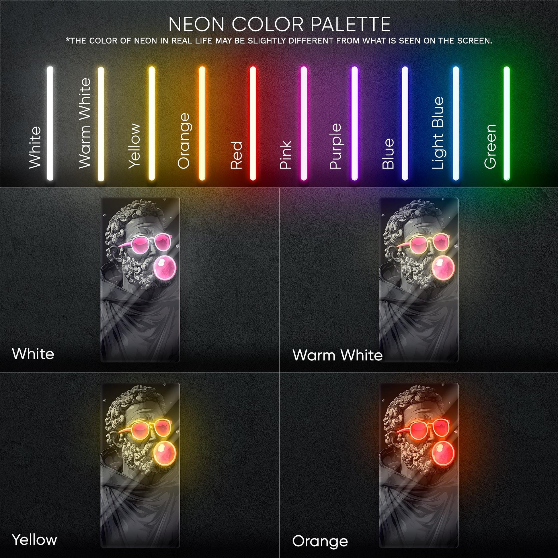 Pop Art Statue LED Neon Sign