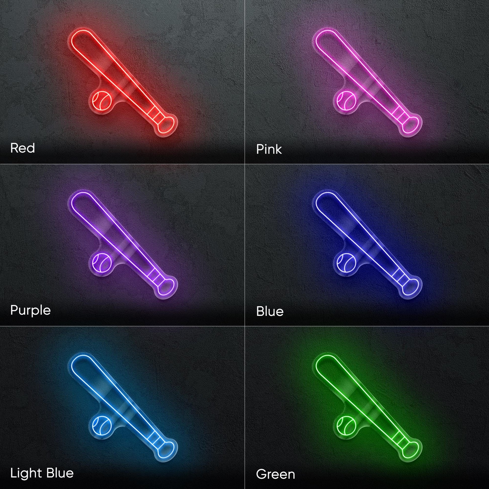 Baseball LED Neon Sign