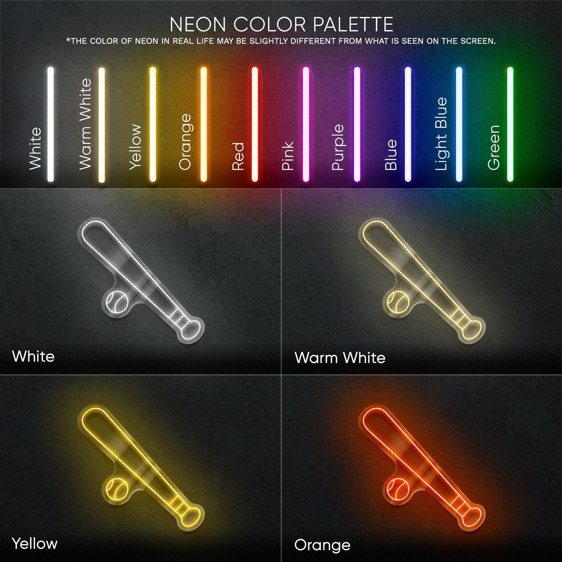 Baseball LED Neon Sign