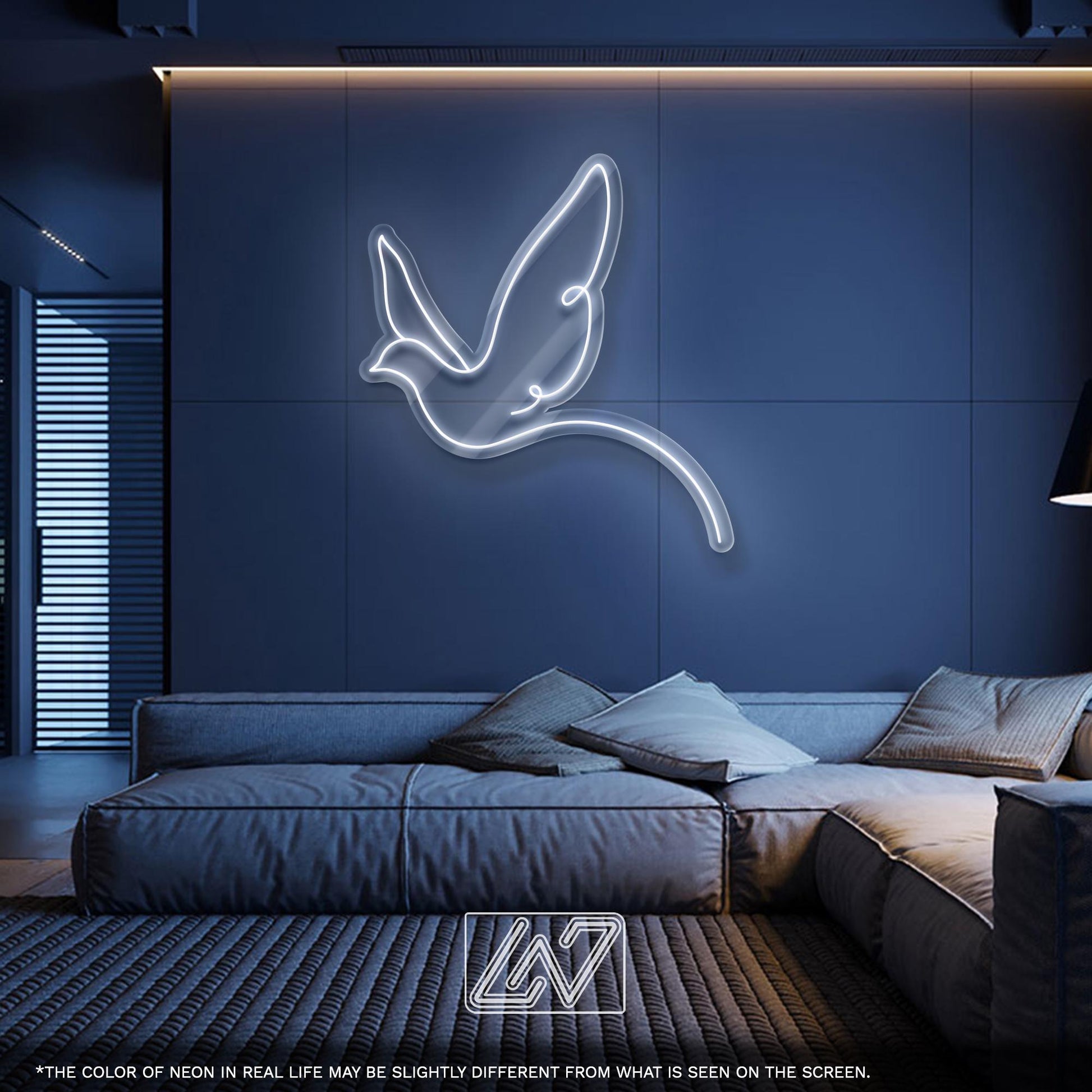 Bird LED Neon Sign – Minimalist Light Up Wall Art for Nature Lovers, Nursery or Home Decor, Cute Gift for Birdwatchers and Animal Fans
