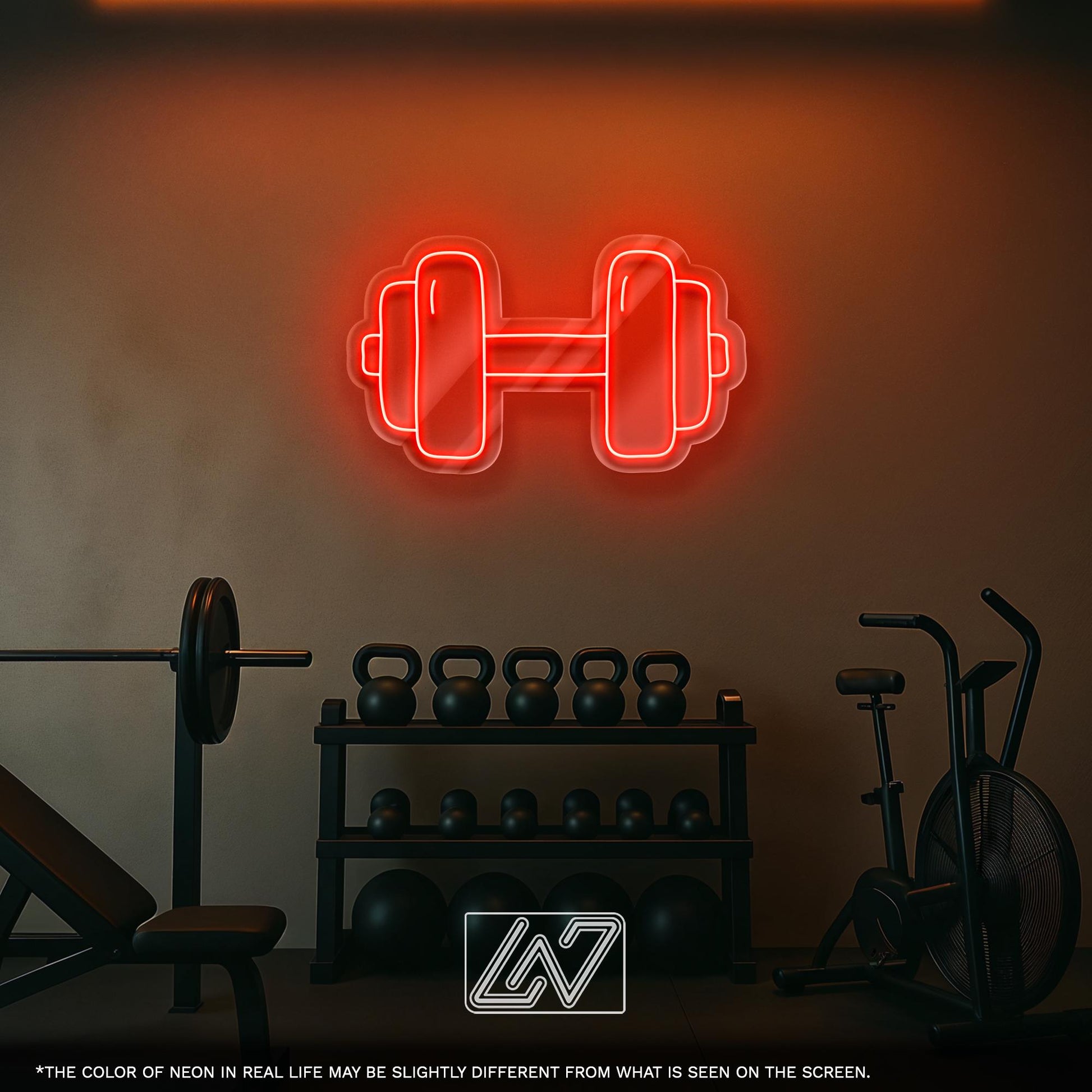 Dumbbell LED Neon Sign