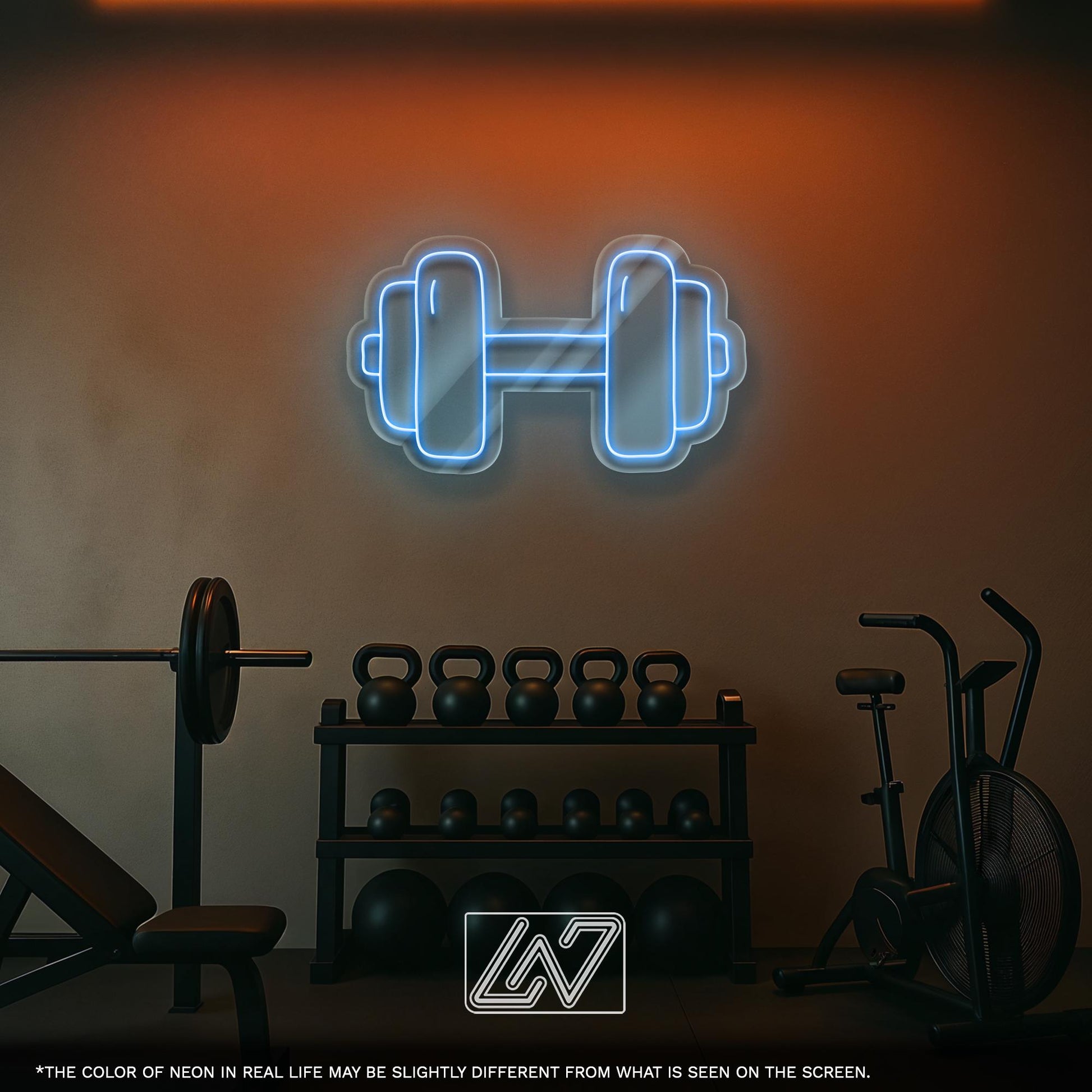 Dumbbell LED Neon Sign