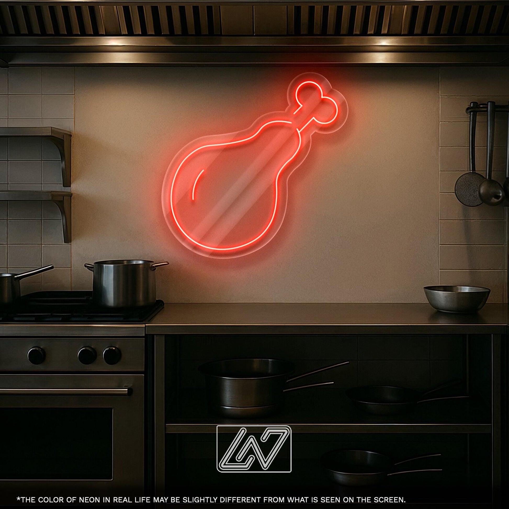 Chicken Leg Neon Sign