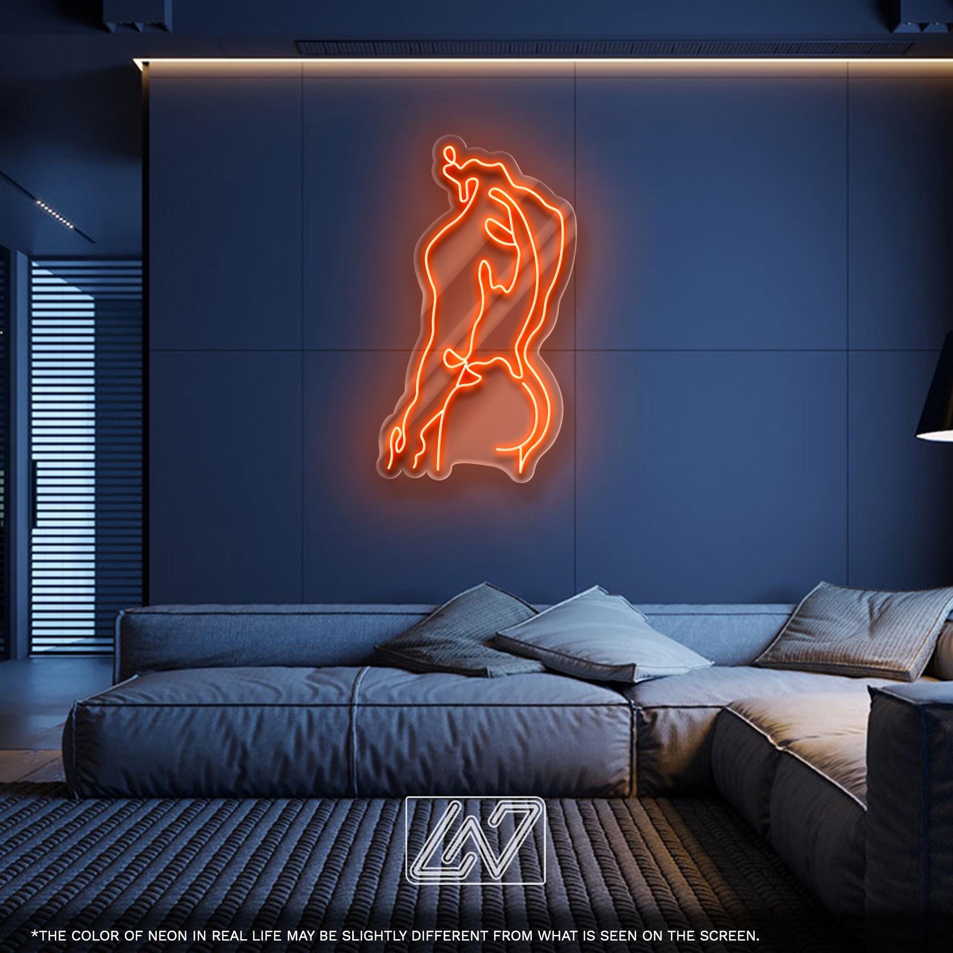 Man Body LED Neon Sign – Minimalist Line Art Light for Gym, Barbershop or Bedroom, Unique Male Body Decor and Gift for Fitness Lovers