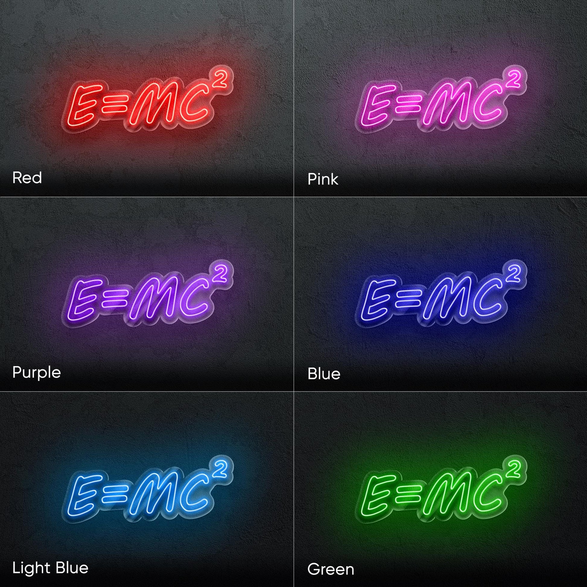 E=mc2 LED Neon Sign