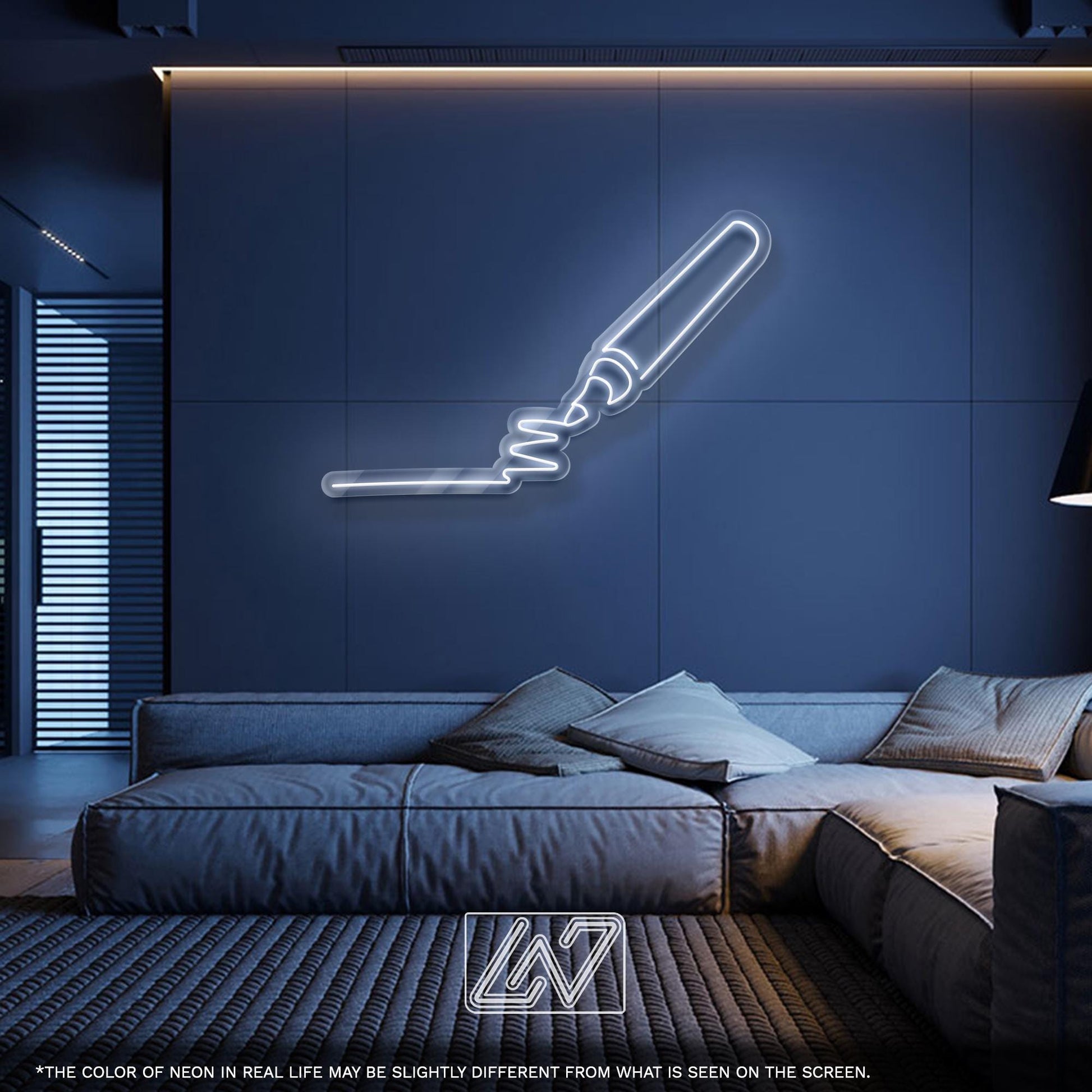 LED Neon Sign Pen - Creative Wall Light for Artists, Writers, Designers or Students, Ideal Gift for Studio, Office, Classroom or Work Decor