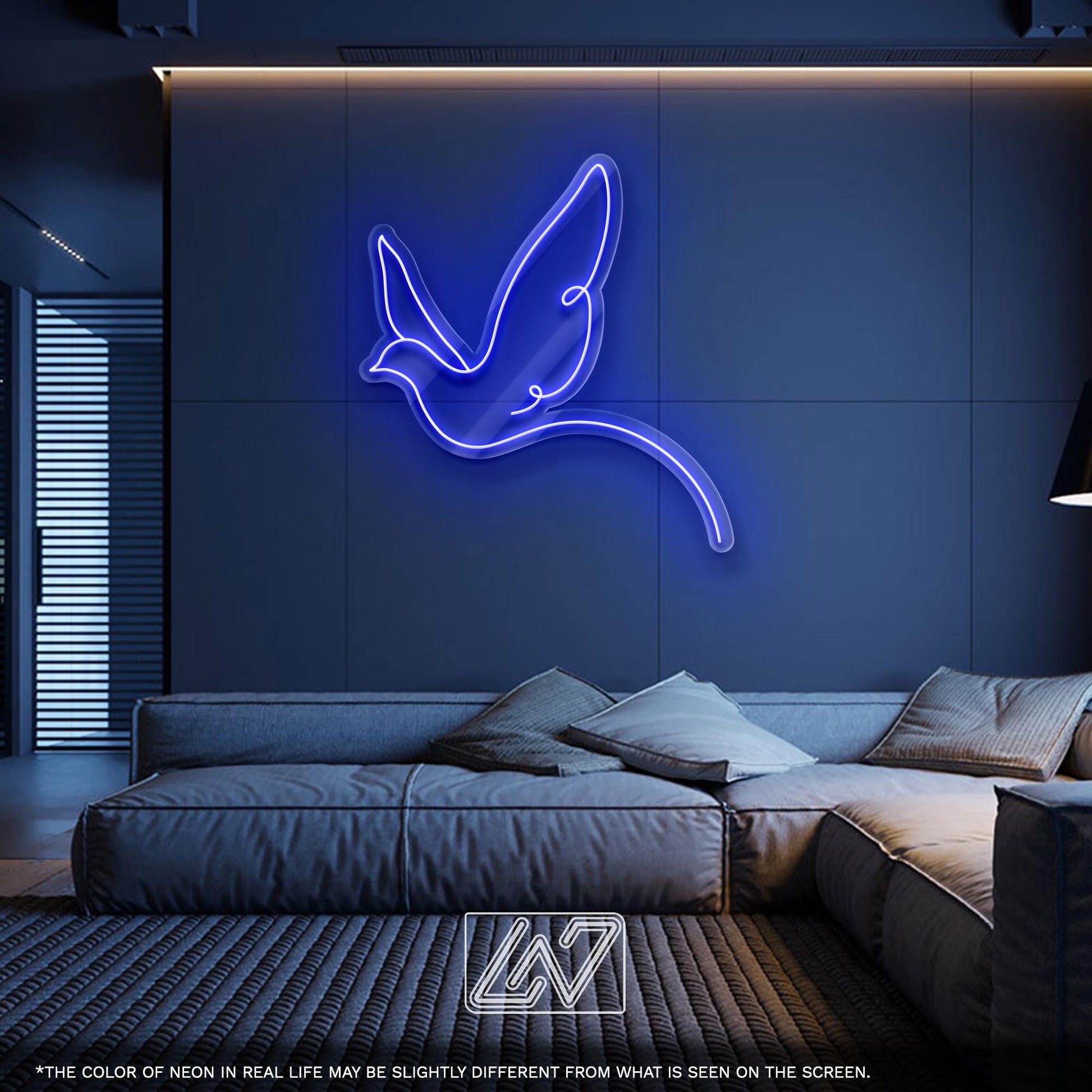 Bird LED Neon Sign – Minimalist Light Up Wall Art for Nature Lovers, Nursery or Home Decor, Cute Gift for Birdwatchers and Animal Fans
