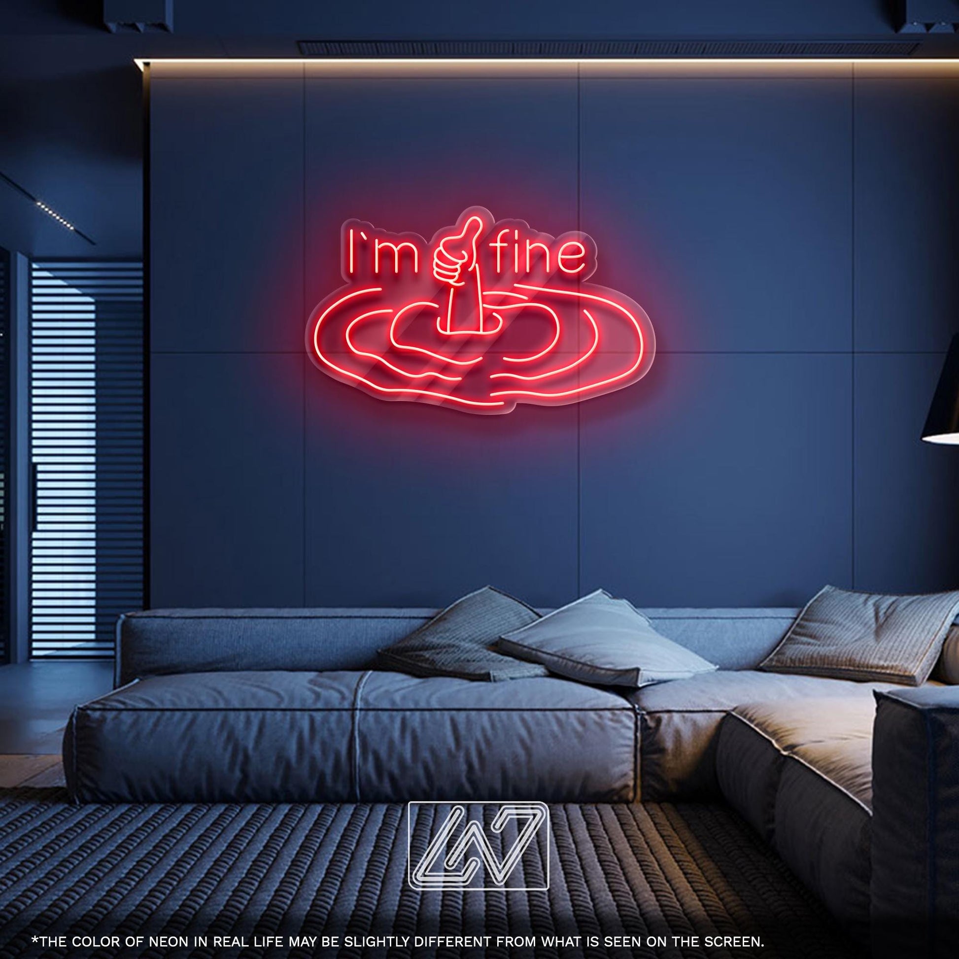 I'm Fine LED Neon Sign