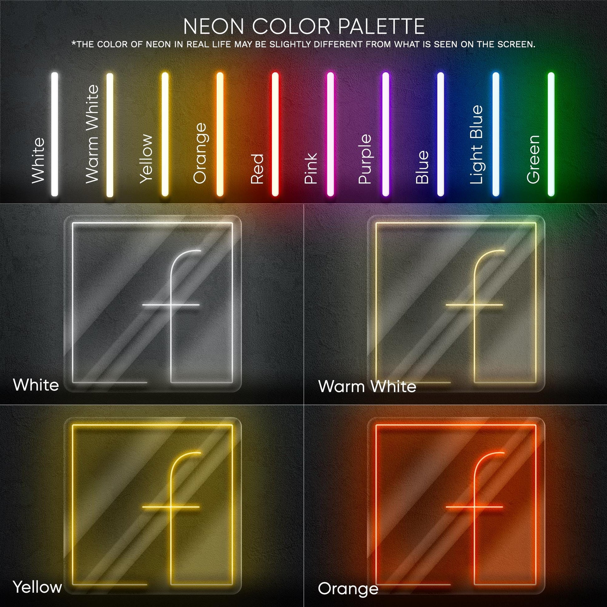 Facebook Logo LED Neon Sign – Social Media Wall Light for Streamers, Influencers, Offices, or Modern Content Creator Decor