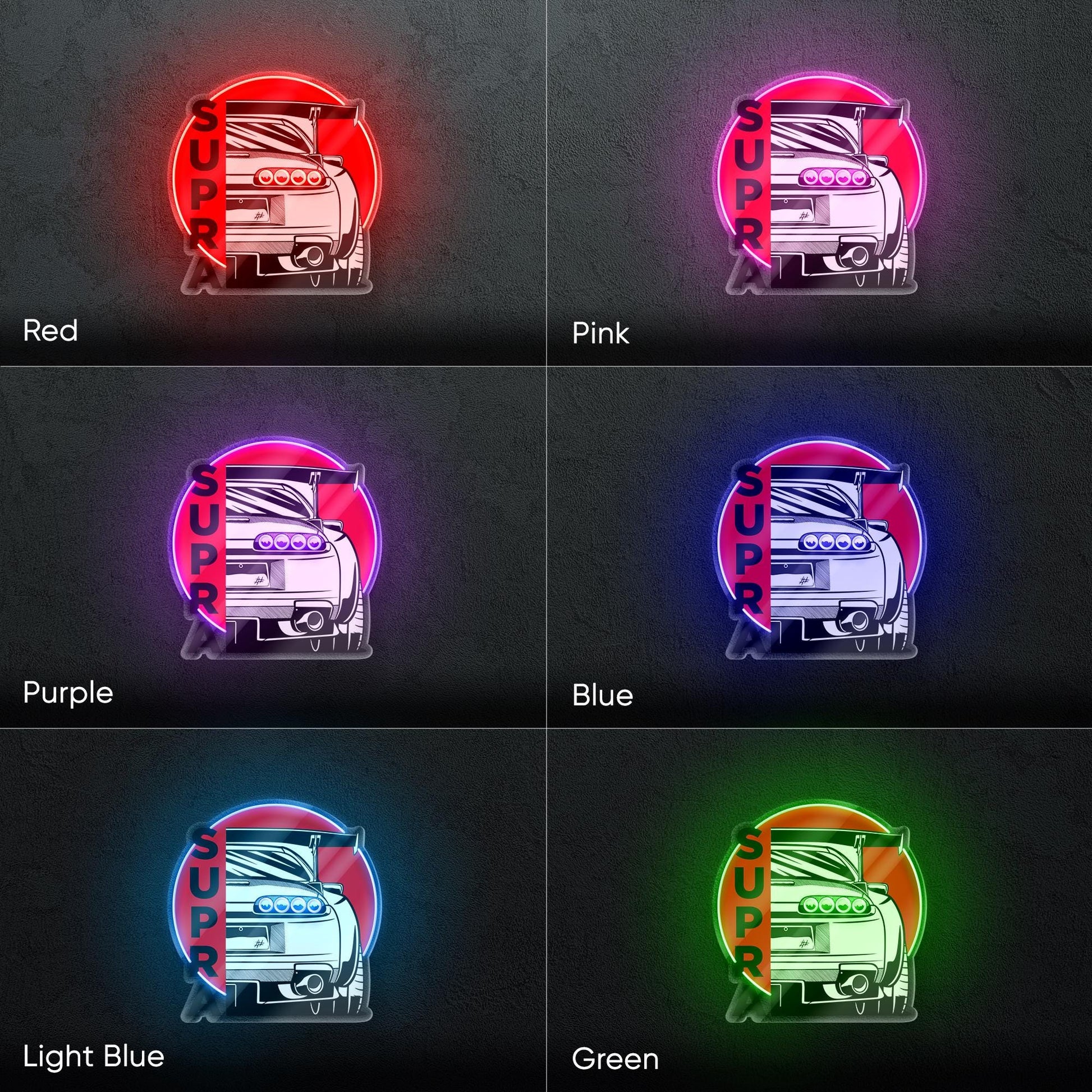 Toyota Supra Neon Sign