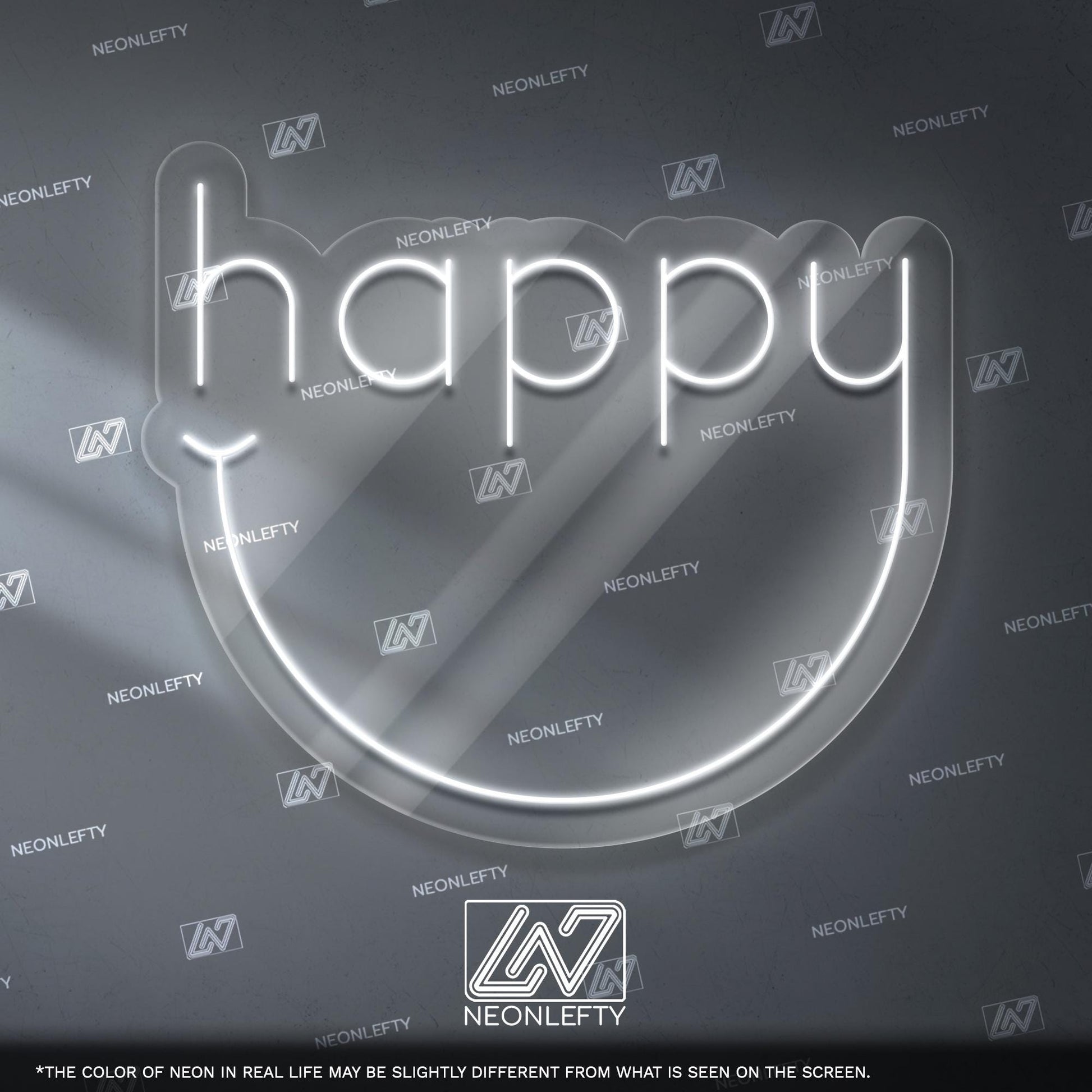 Happy Neon Sign