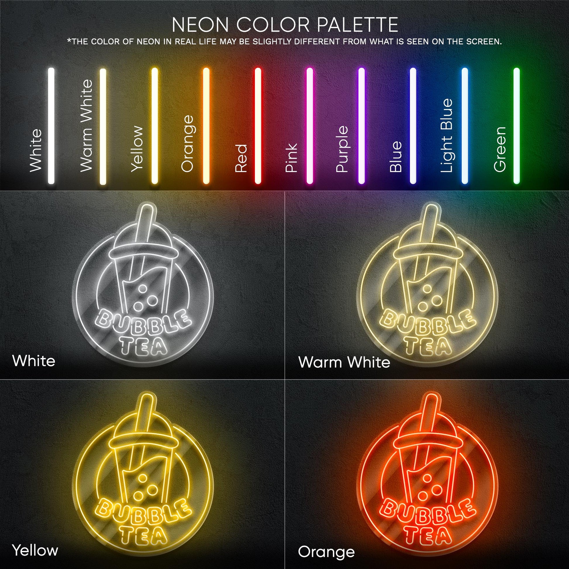 Bubble Tea LED Neon Sign