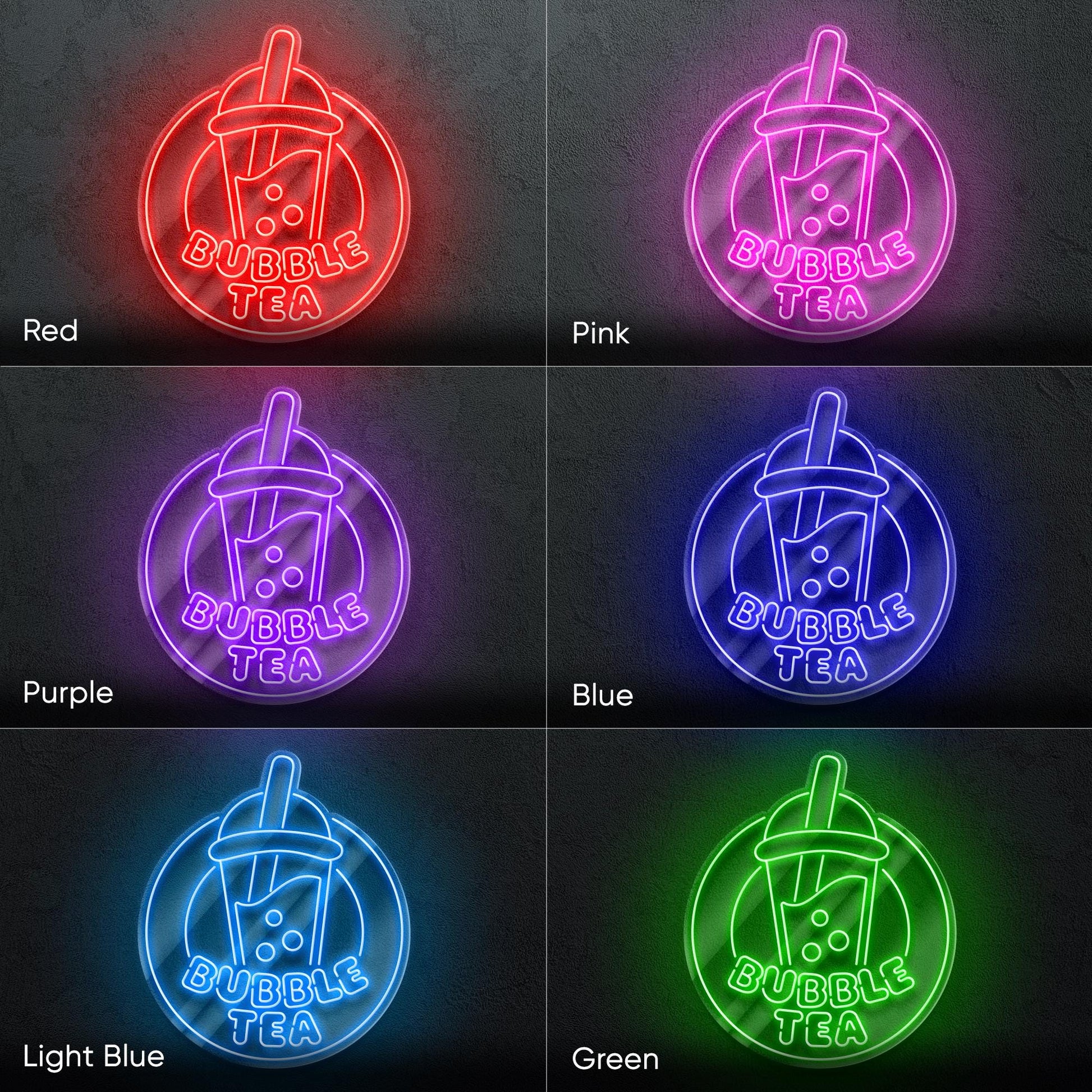 Bubble Tea LED Neon Sign