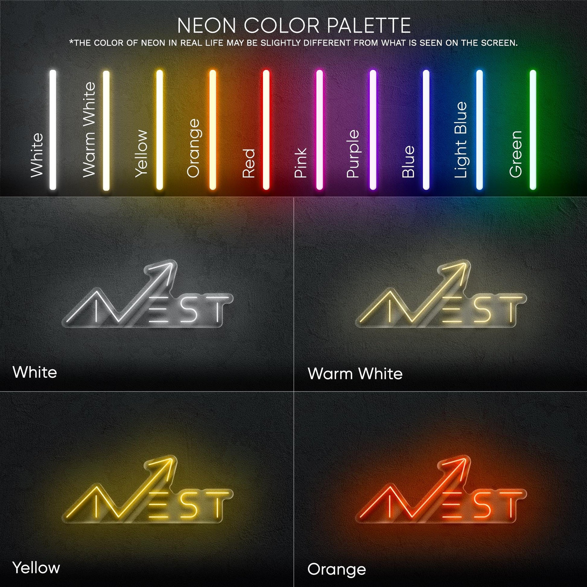 Invest LED Neon Sign – Modern motivational wall decor for offices, traders, entrepreneurs, or finance-themed spaces