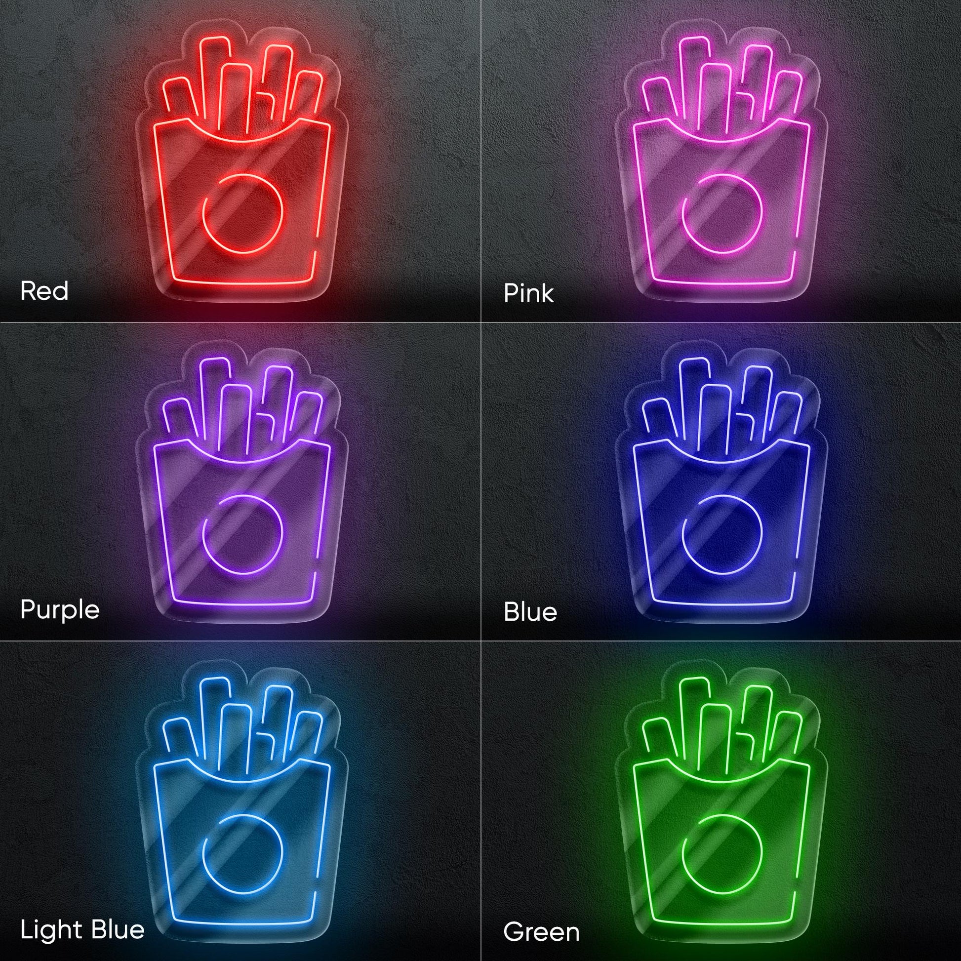 French Fries Neon Sign