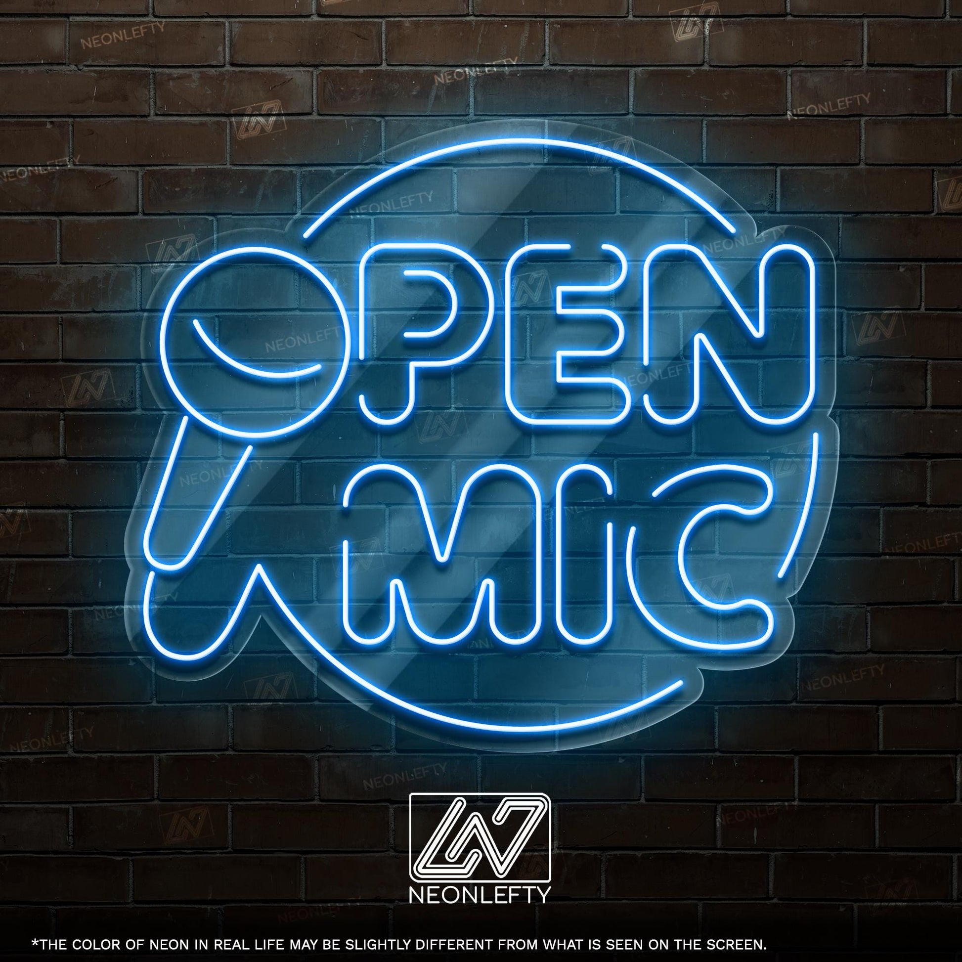 Open Mic Neon Sign