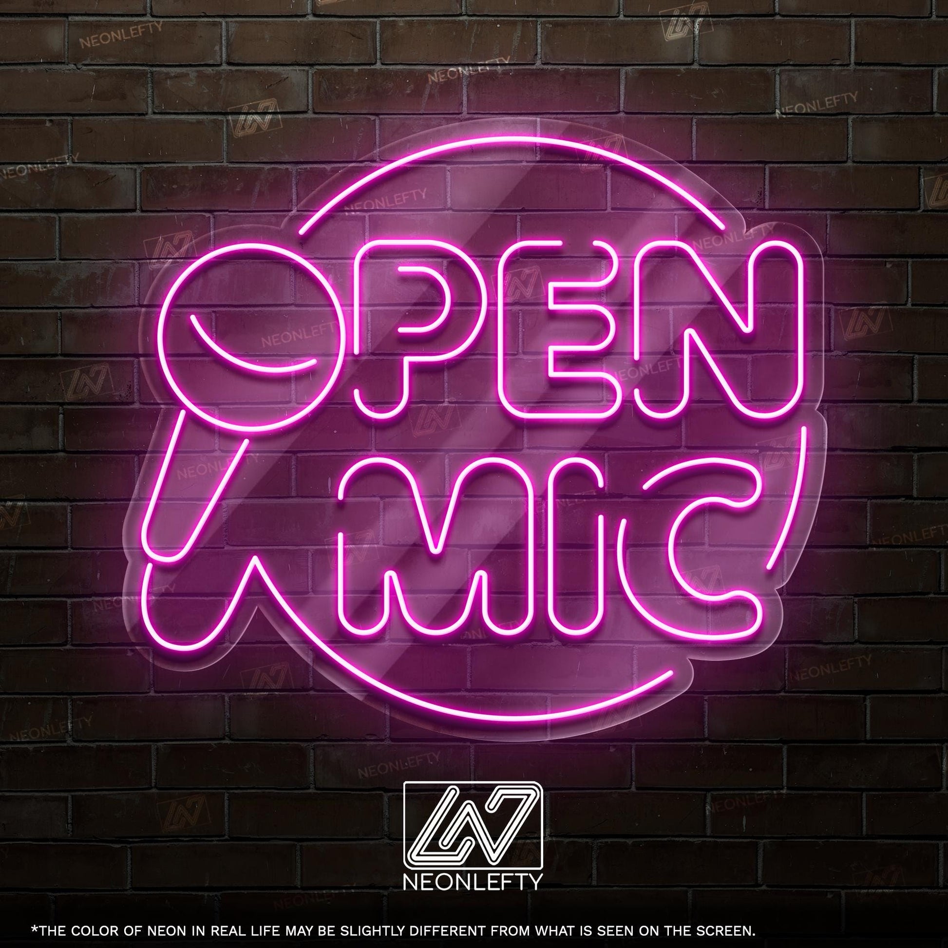 Open Mic Neon Sign