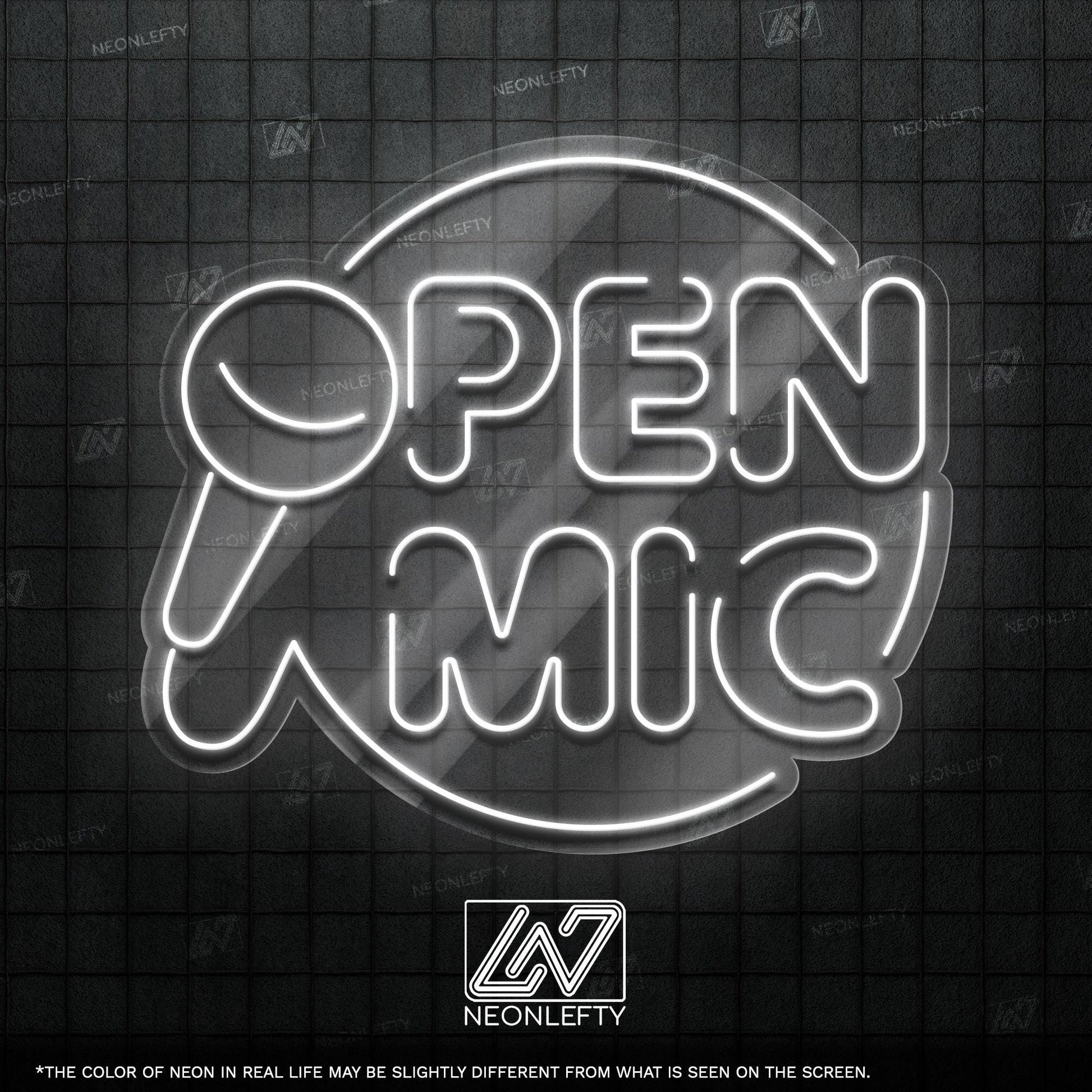 Open Mic Neon Sign
