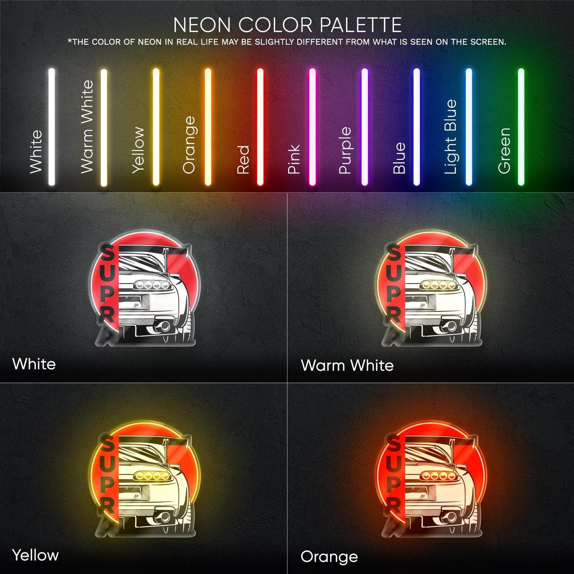 Toyota Supra Neon Sign