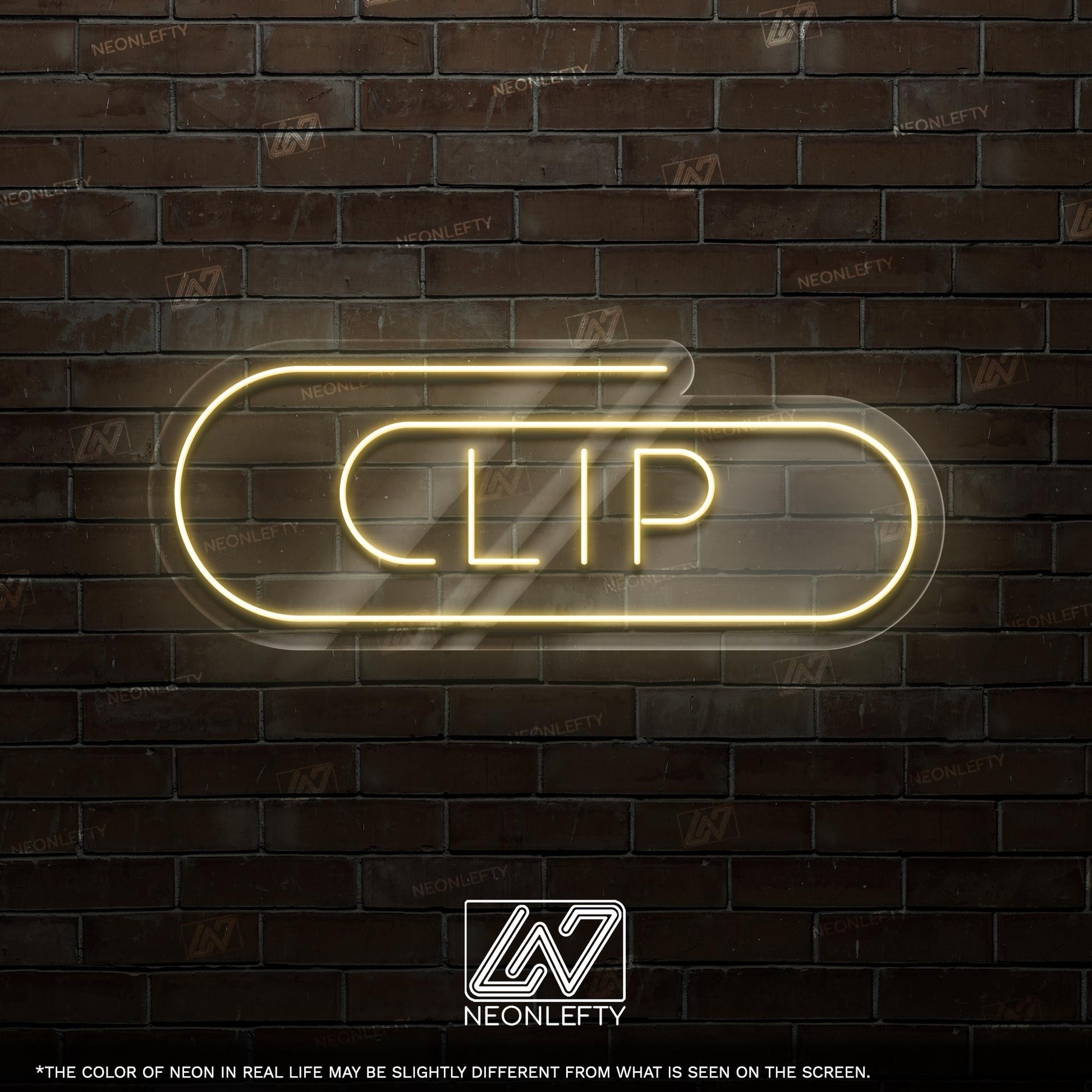 Clip Neon Sign