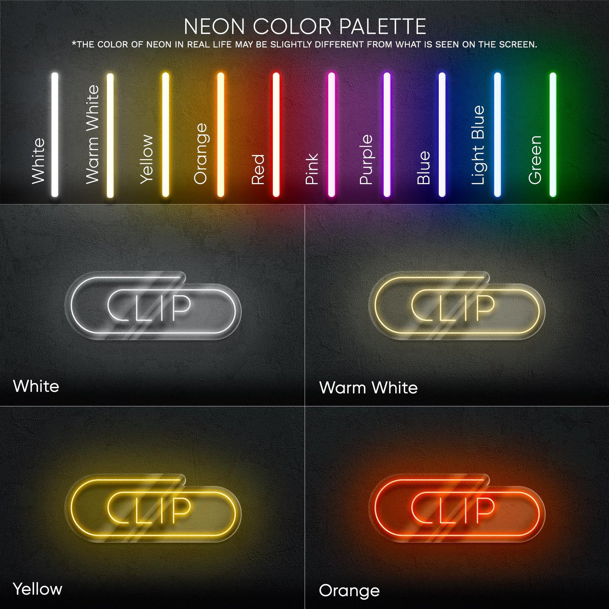 Clip Neon Sign