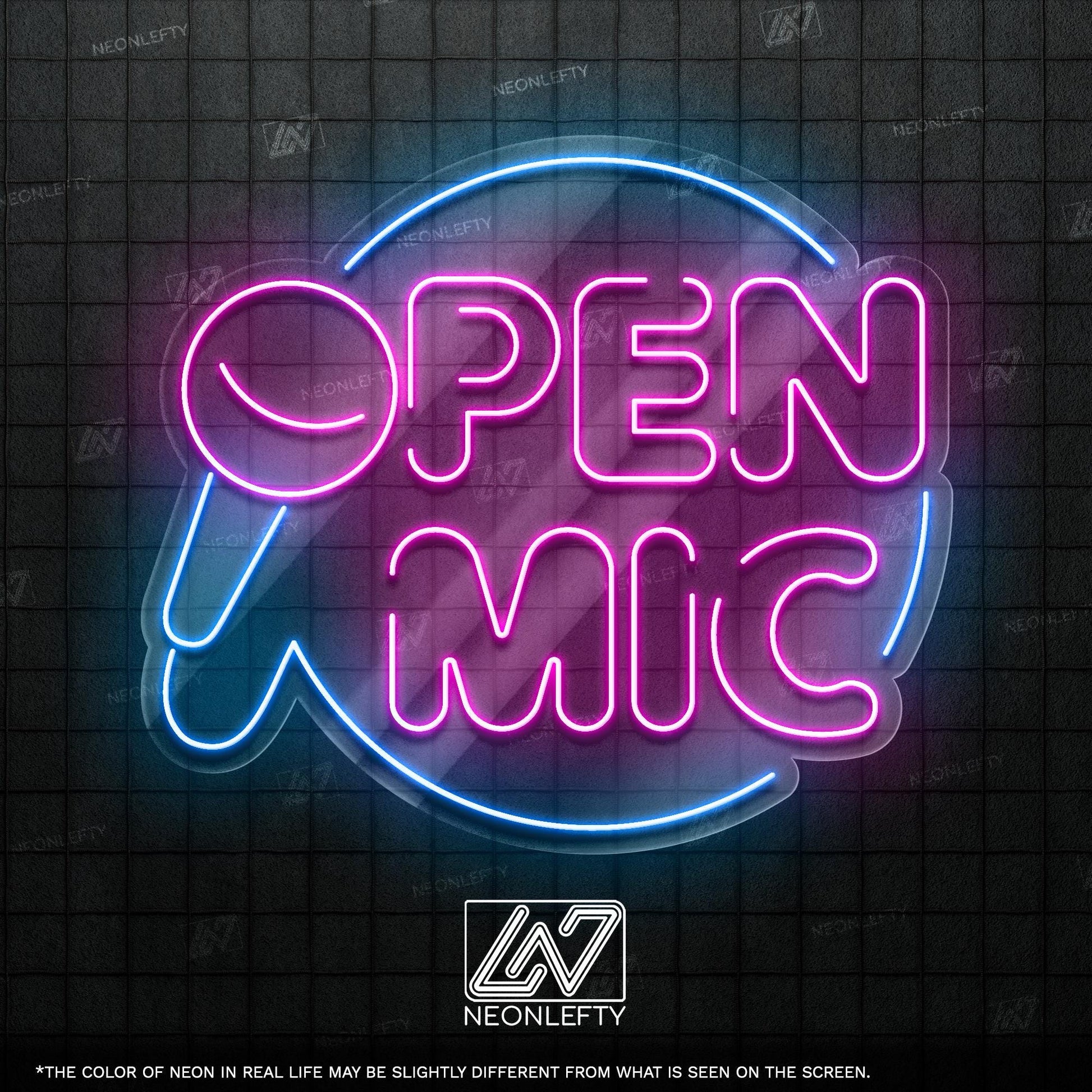Open Mic Neon Sign