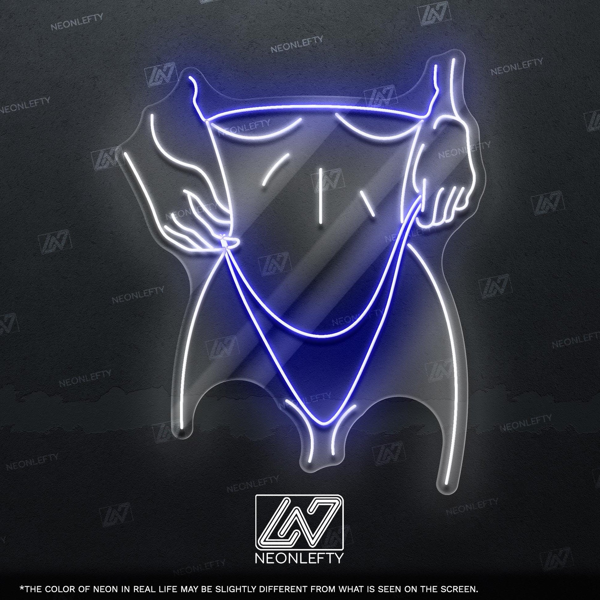 Sexy Girl - LED neon sign for bedroom, man cave, bachelor pad or adult-themed decor with minimalist erotic line art design