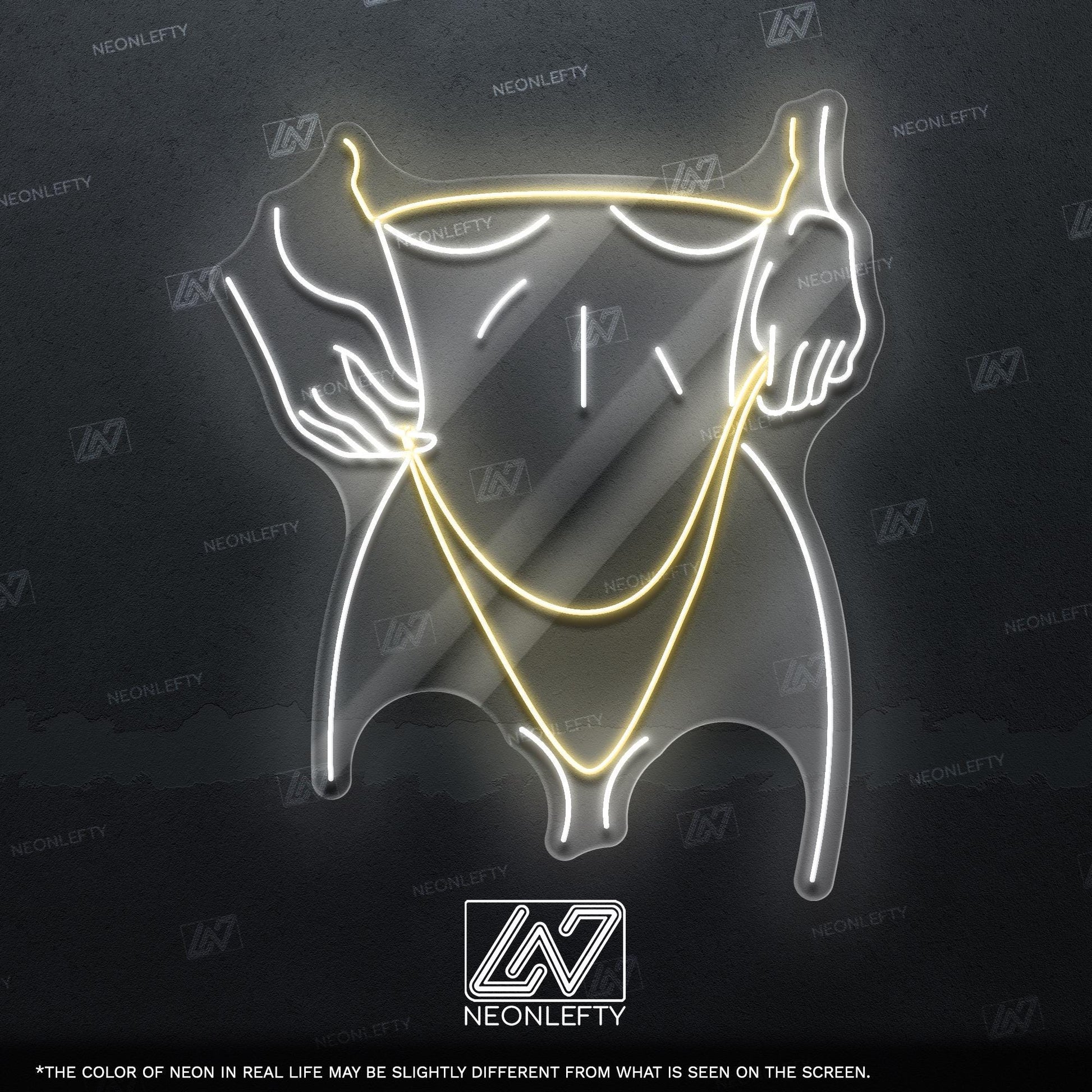 Sexy Girl - LED neon sign for bedroom, man cave, bachelor pad or adult-themed decor with minimalist erotic line art design