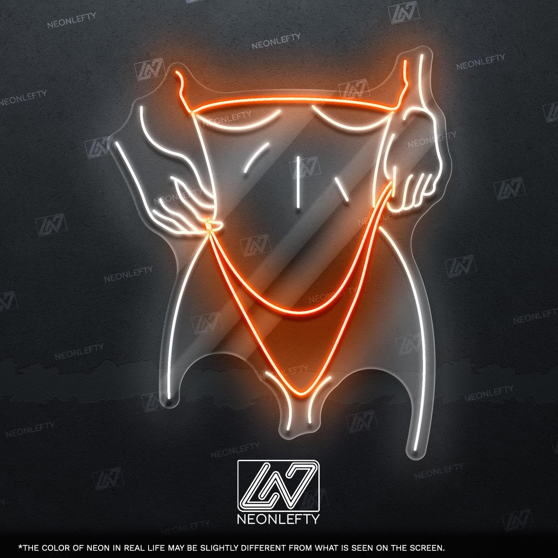 Sexy Girl - LED neon sign for bedroom, man cave, bachelor pad or adult-themed decor with minimalist erotic line art design